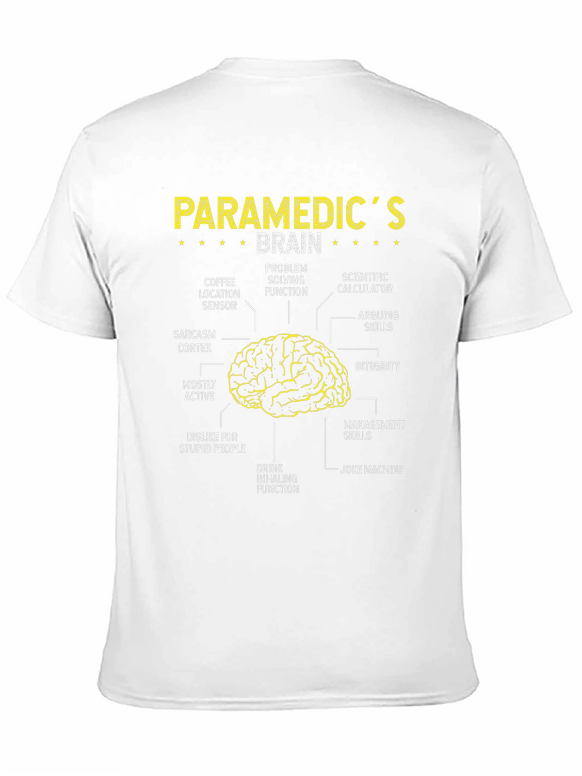 Paramedic Brain Anatomy T-Shirt - Funny EMT Tee