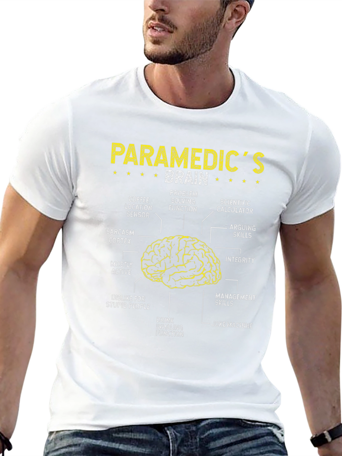 Paramedic Brain Anatomy T-Shirt - Funny EMT Tee