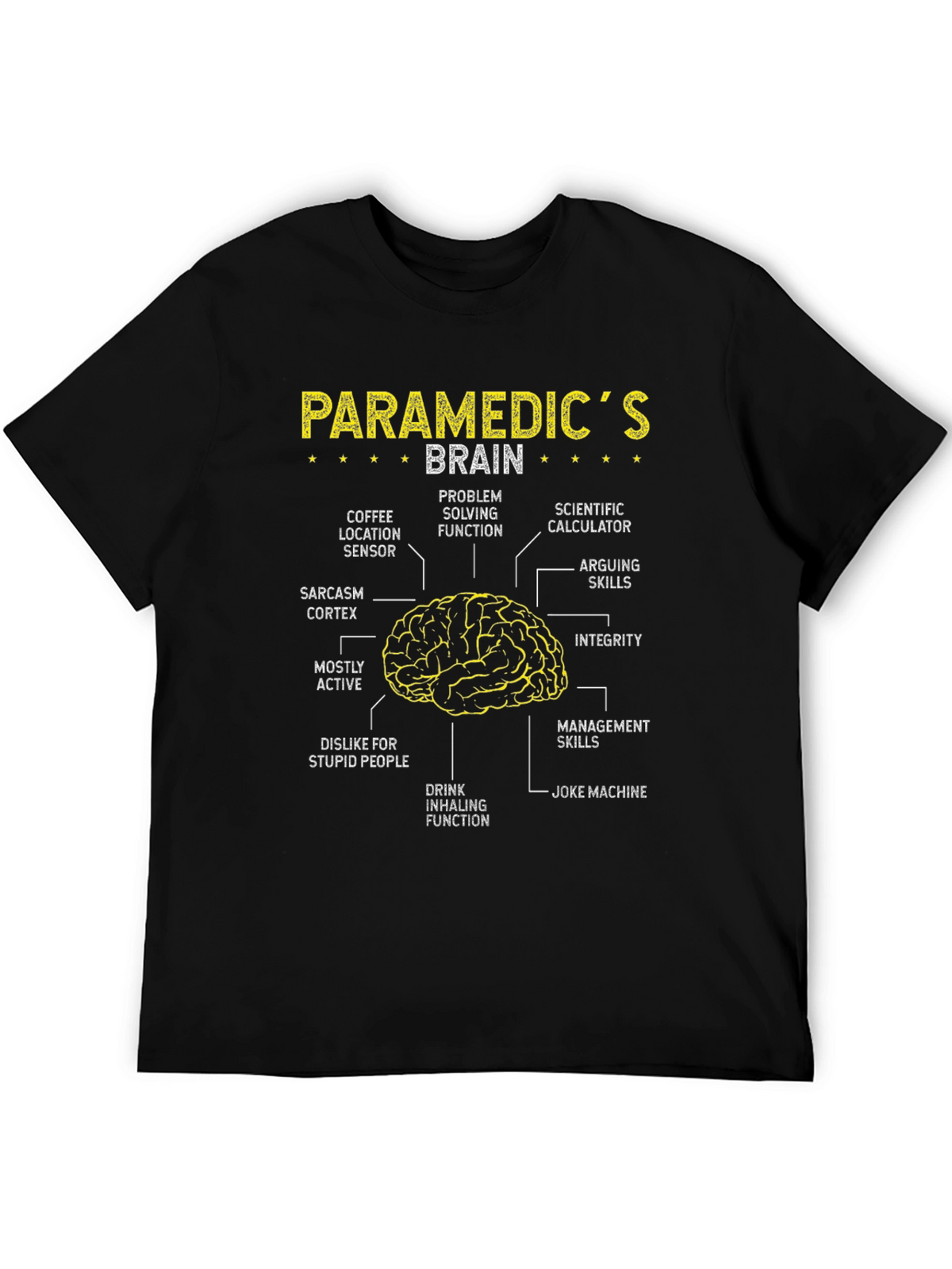 Paramedic Brain Anatomy T-Shirt - Funny EMT Tee