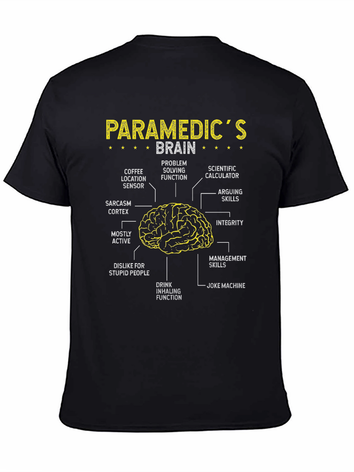 Paramedic Brain Anatomy T-Shirt - Funny EMT Tee