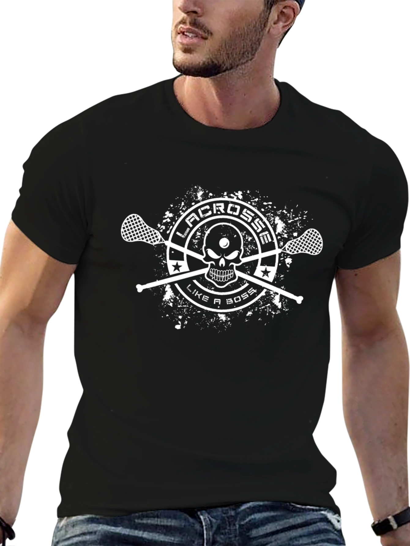 Lacrosse Like a Boss Graphic Tee