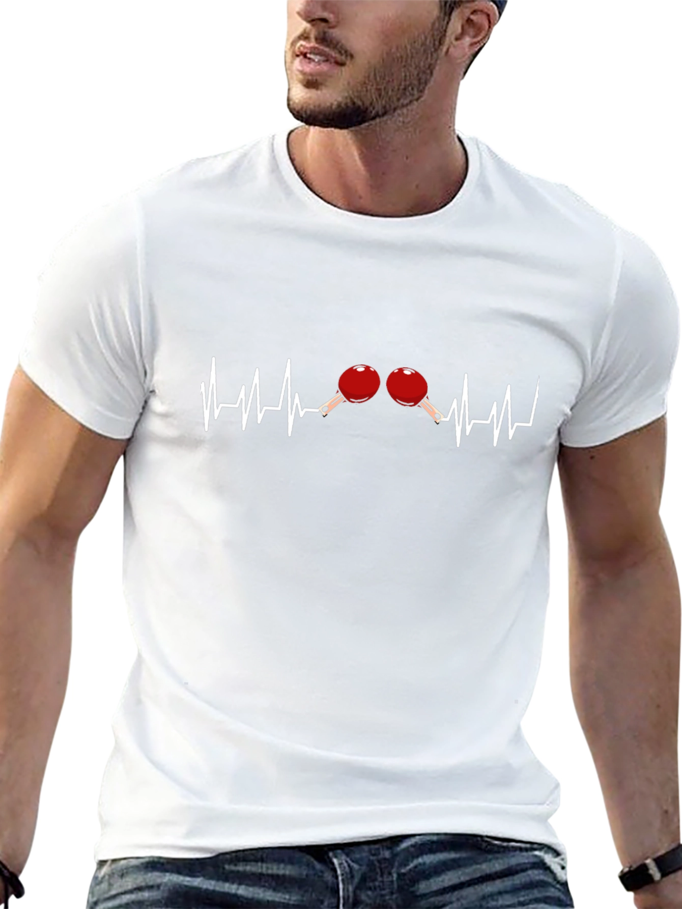 Ping Pong Heartbeat Graphic Tee