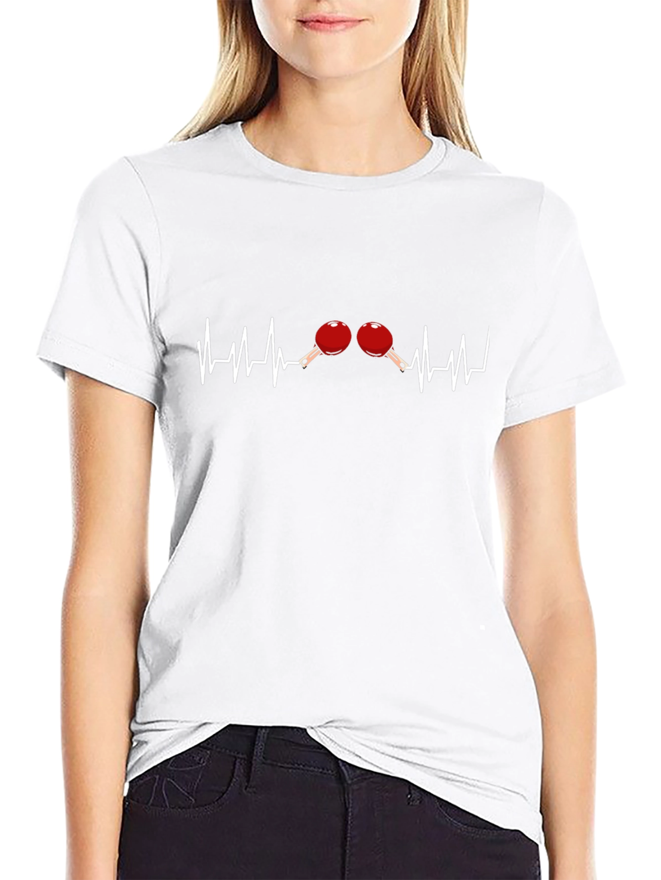 Ping Pong Heartbeat Graphic Tee