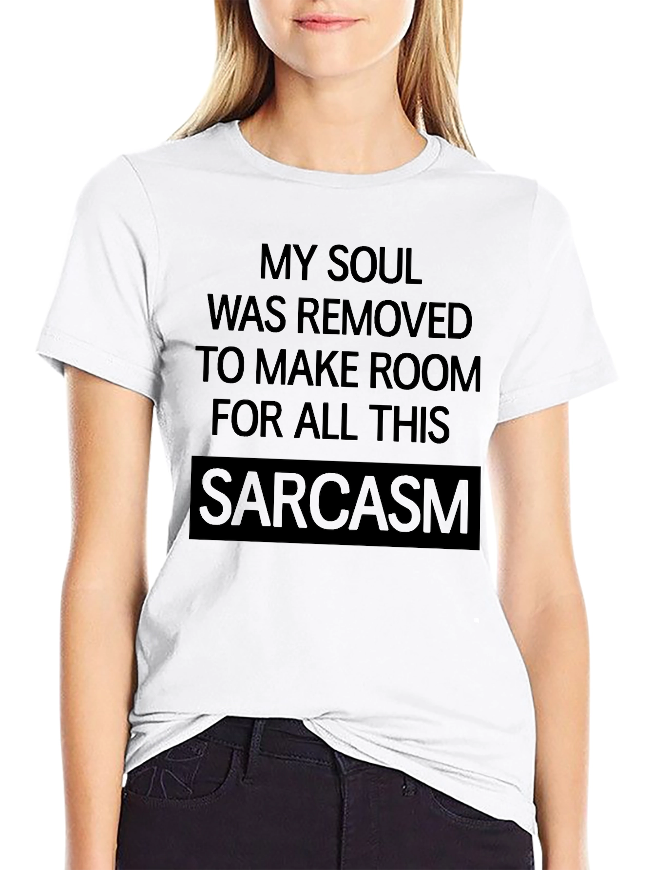 Sarcasm Soul Black T-Shirt - Funny Graphic Tee
