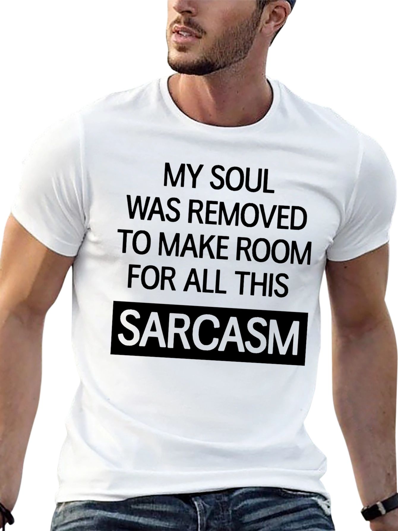 Sarcasm Soul Black T-Shirt - Funny Graphic Tee