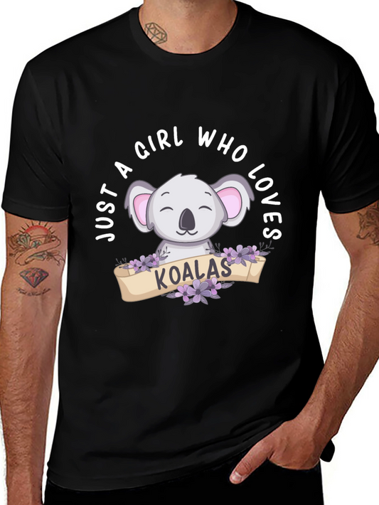 Koala Lover T-Shirt - Cute Graphic Tee for Women