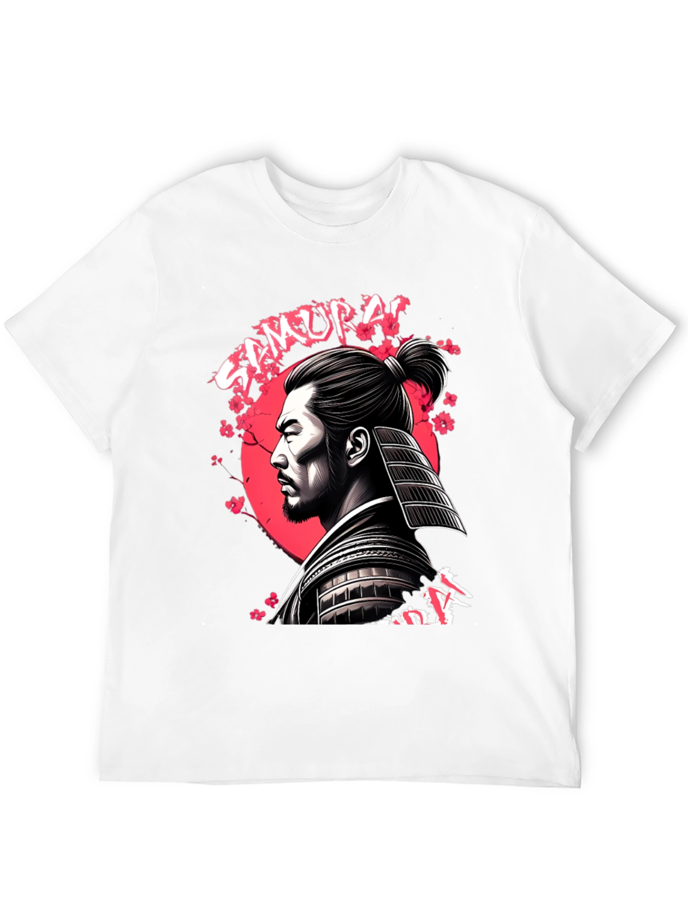 Samurai Warrior Graphic T-Shirt - Black