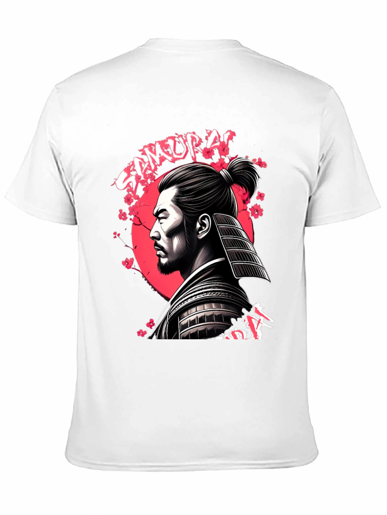 Samurai Warrior Graphic T-Shirt - Black
