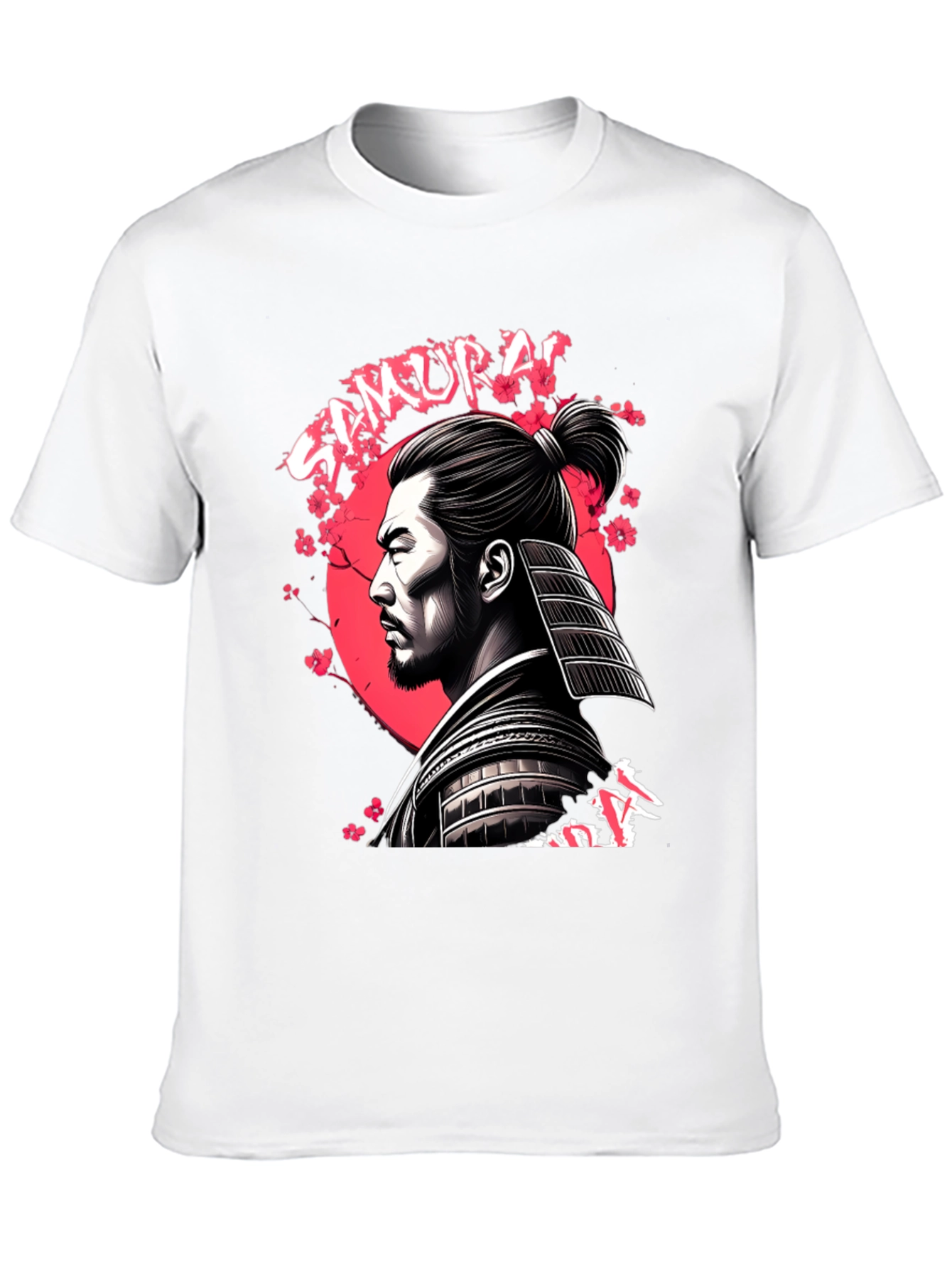 Samurai Warrior Graphic T-Shirt - Black