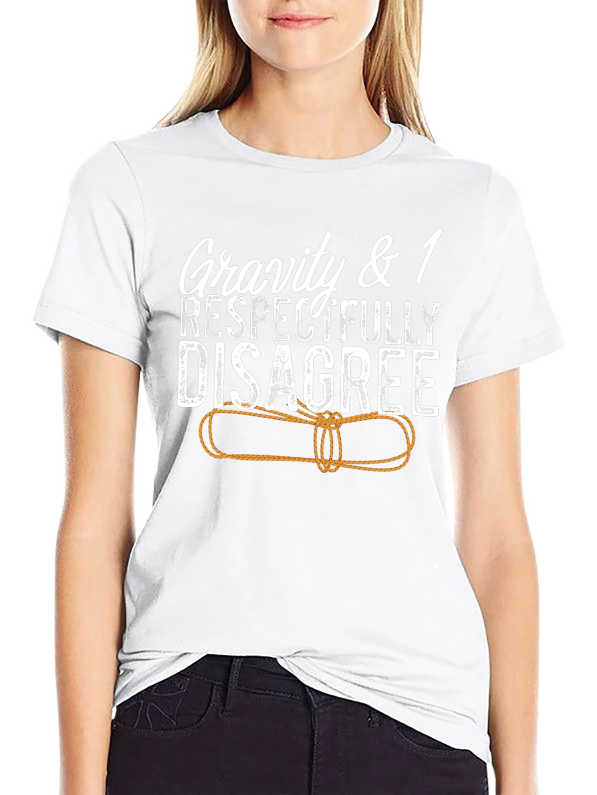 Gravity & 1 Respectfully Disagree Black T-Shirt