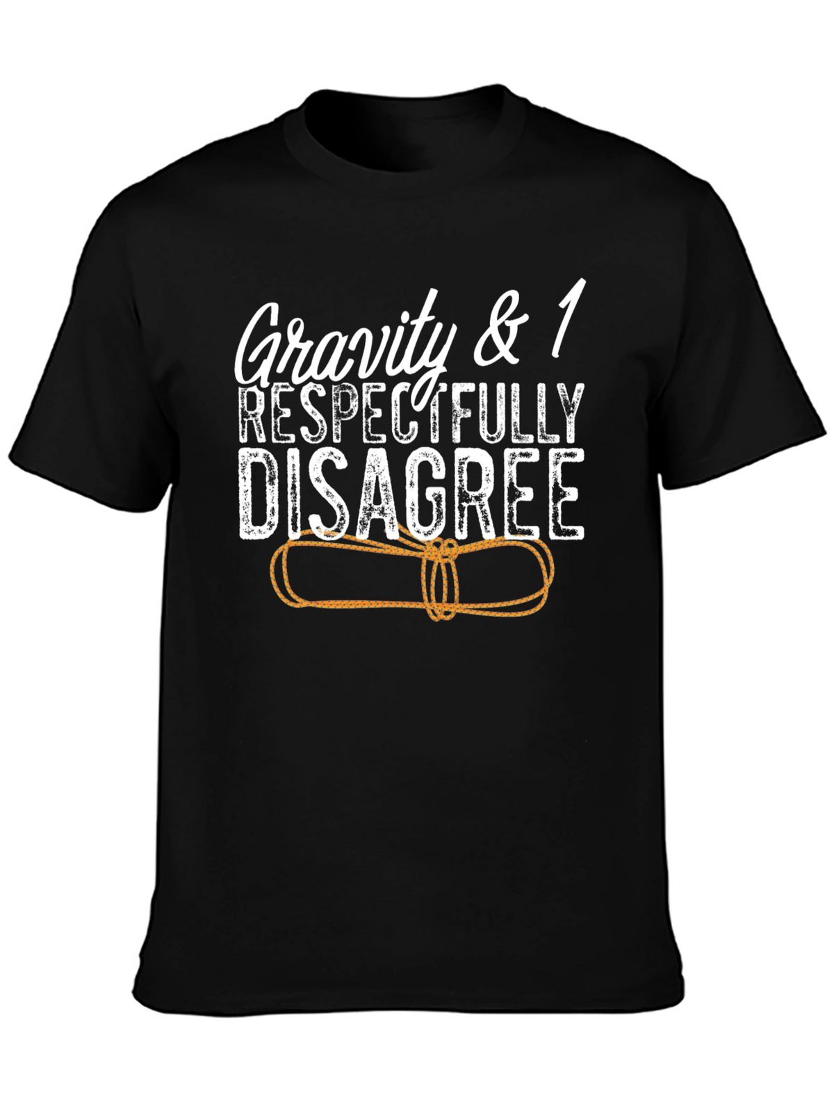Gravity & 1 Respectfully Disagree Black T-Shirt