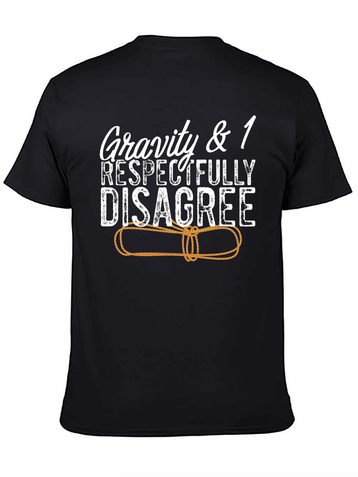 Gravity & 1 Respectfully Disagree Black T-Shirt