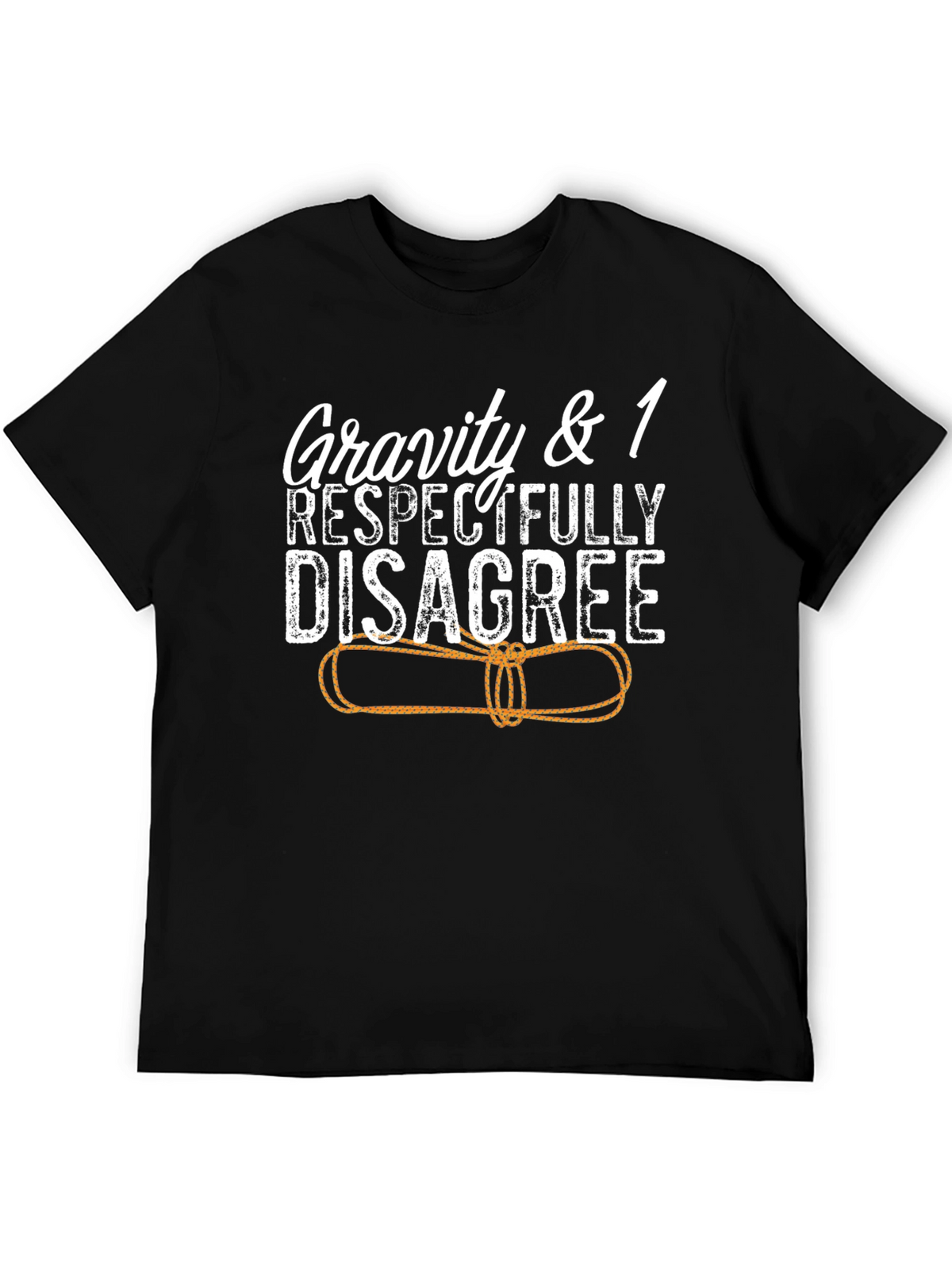 Gravity & 1 Respectfully Disagree Black T-Shirt