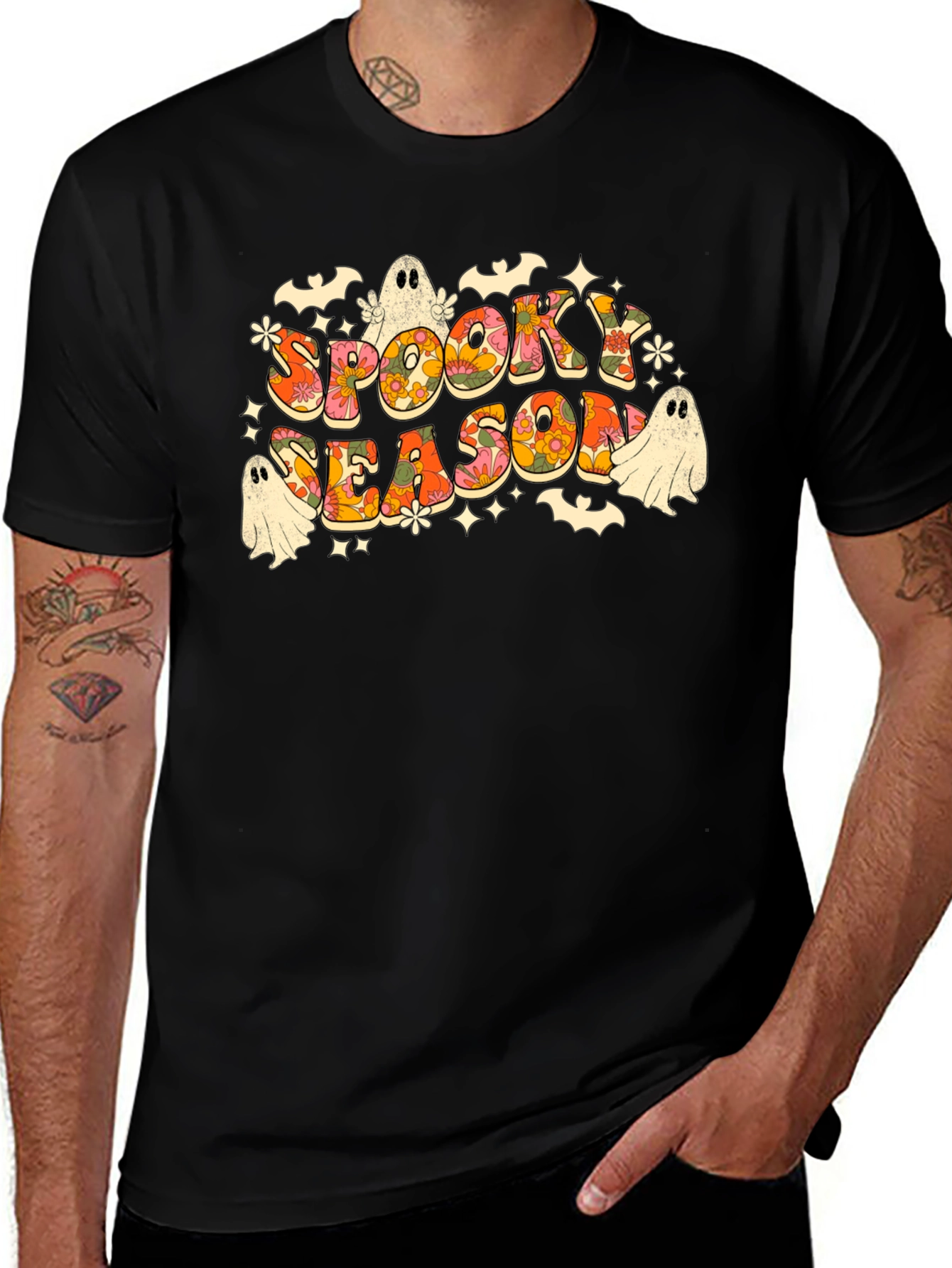Spooky Season Retro Halloween Graphic T-Shirt