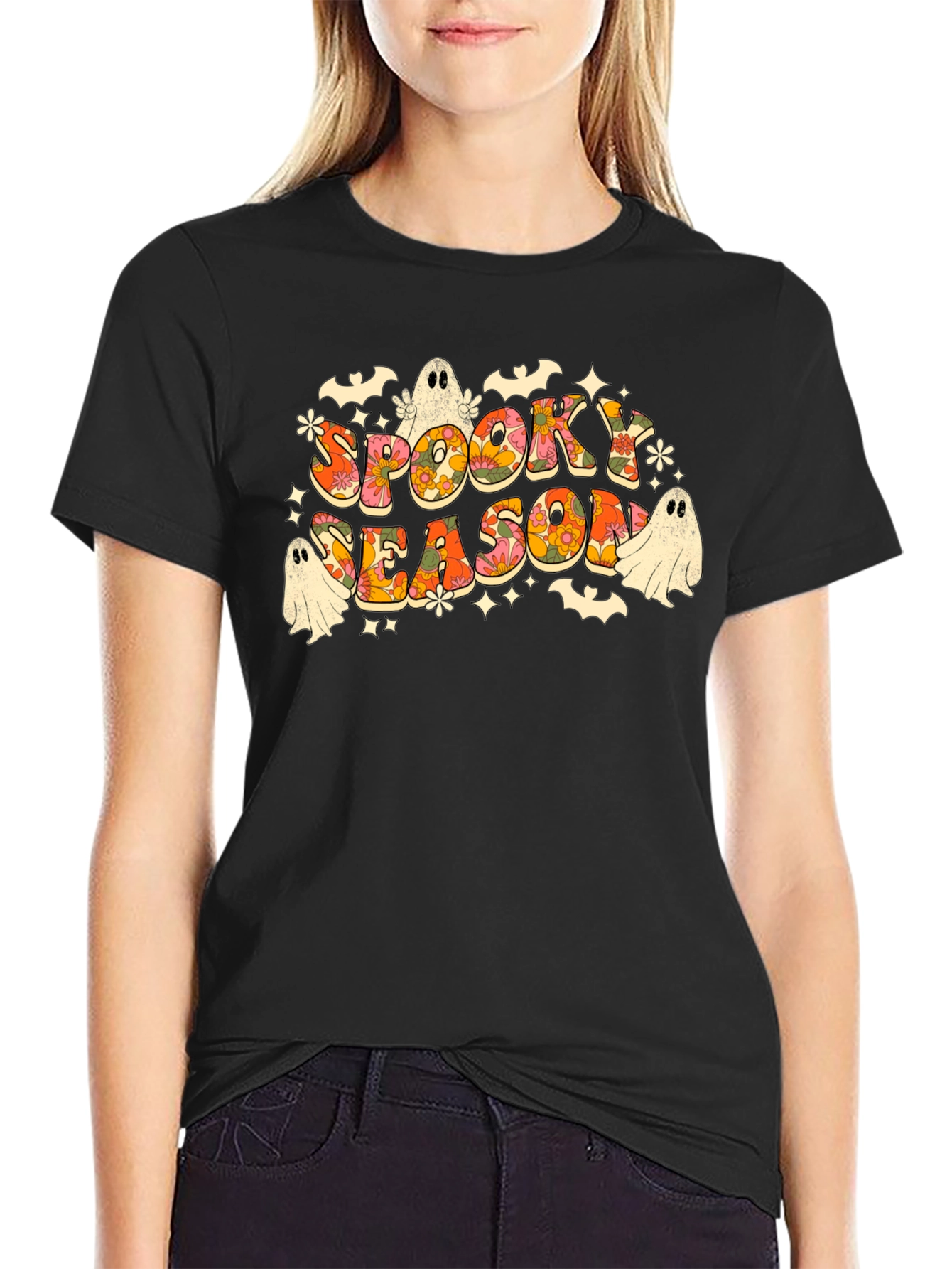 Spooky Season Retro Halloween Graphic T-Shirt