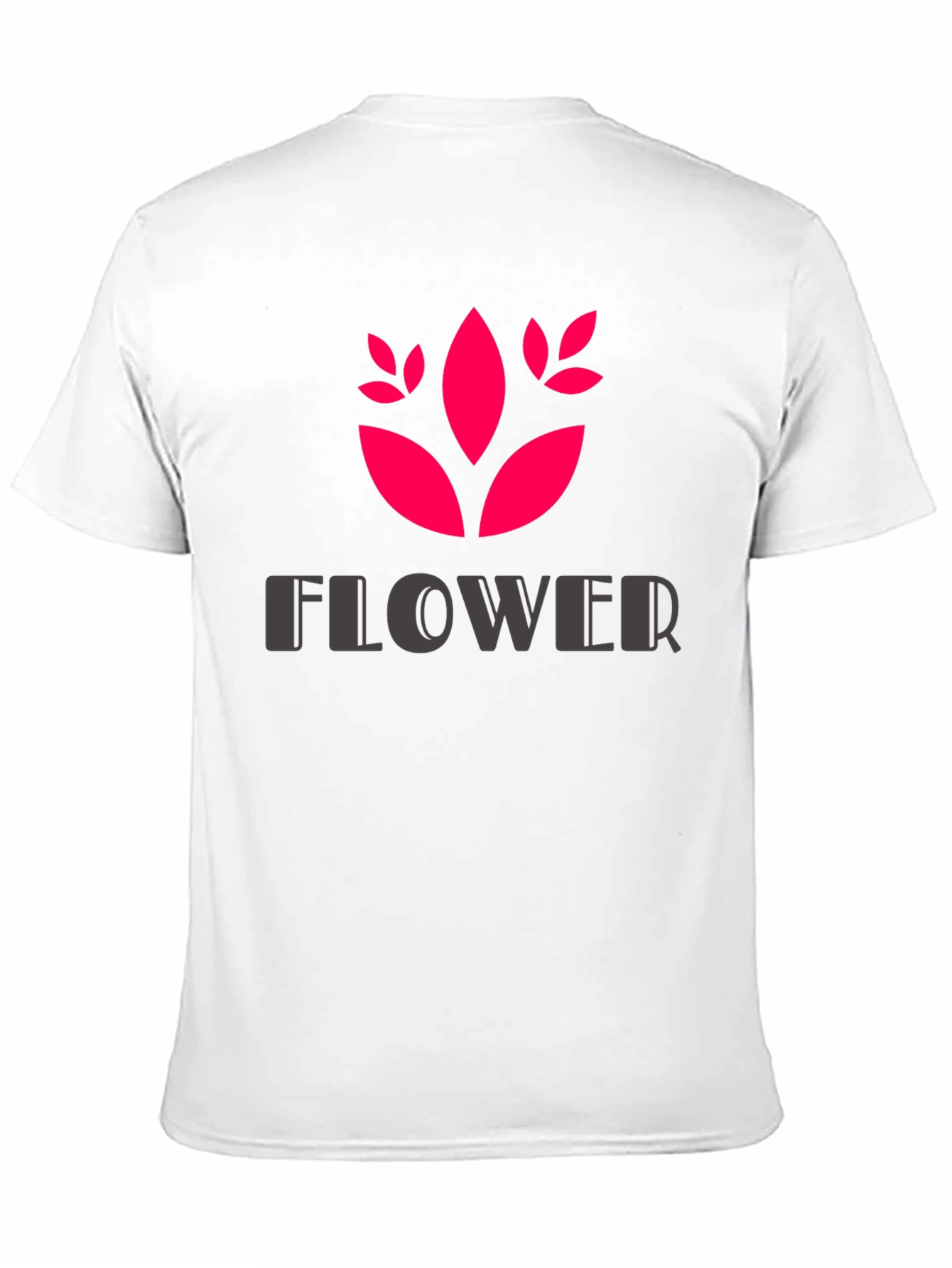 Trendy Black Flower Graphic T-Shirt