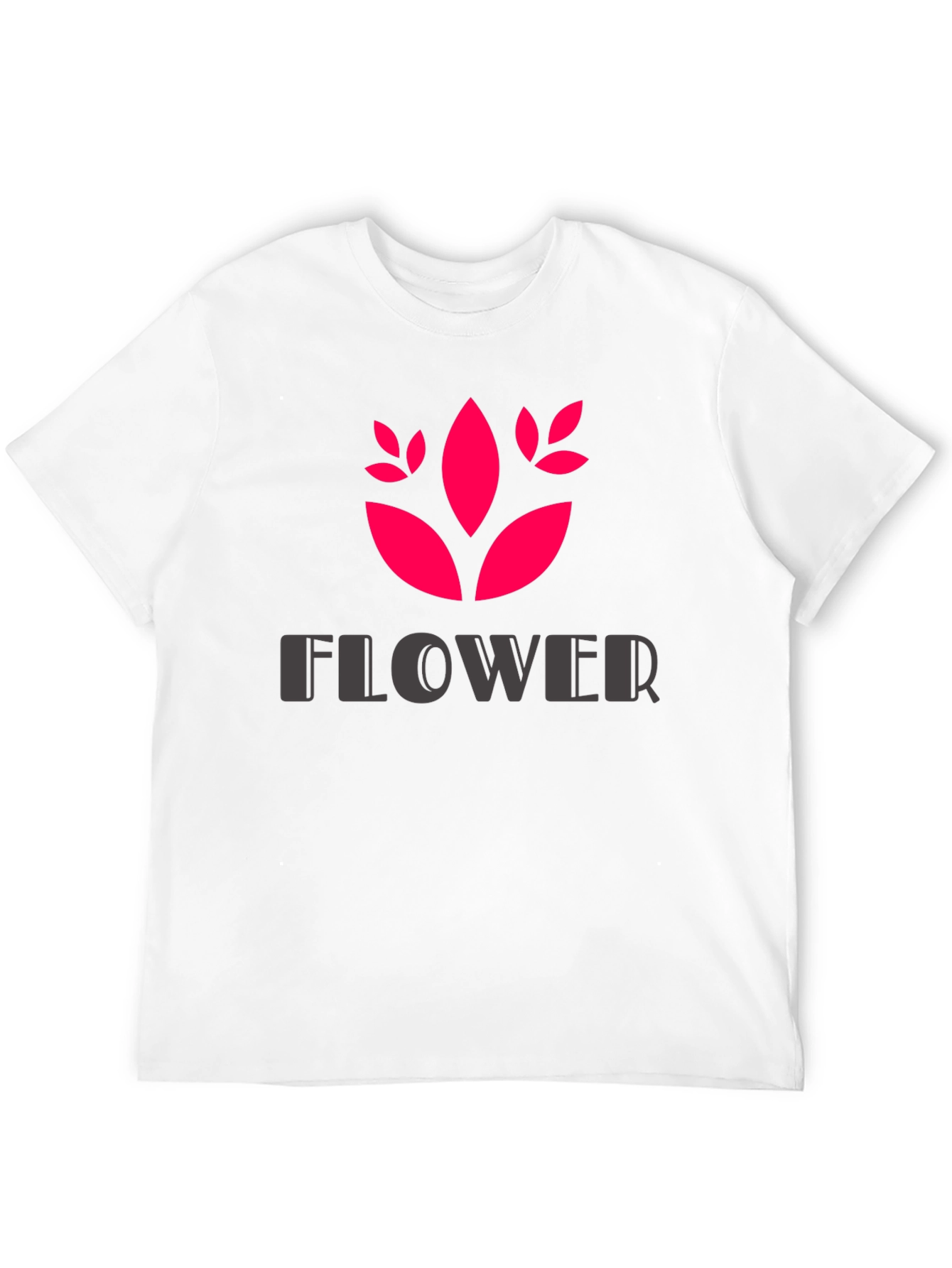 Trendy Black Flower Graphic T-Shirt