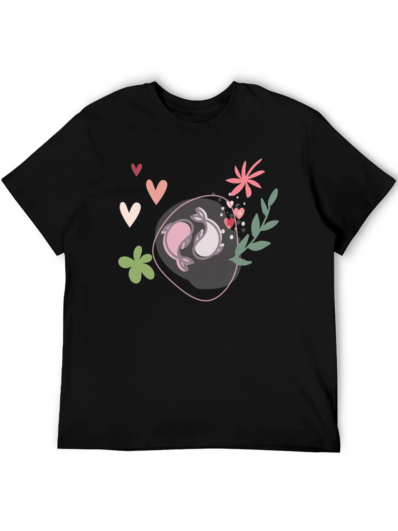 Yin Yang Dolphins Graphic Tee