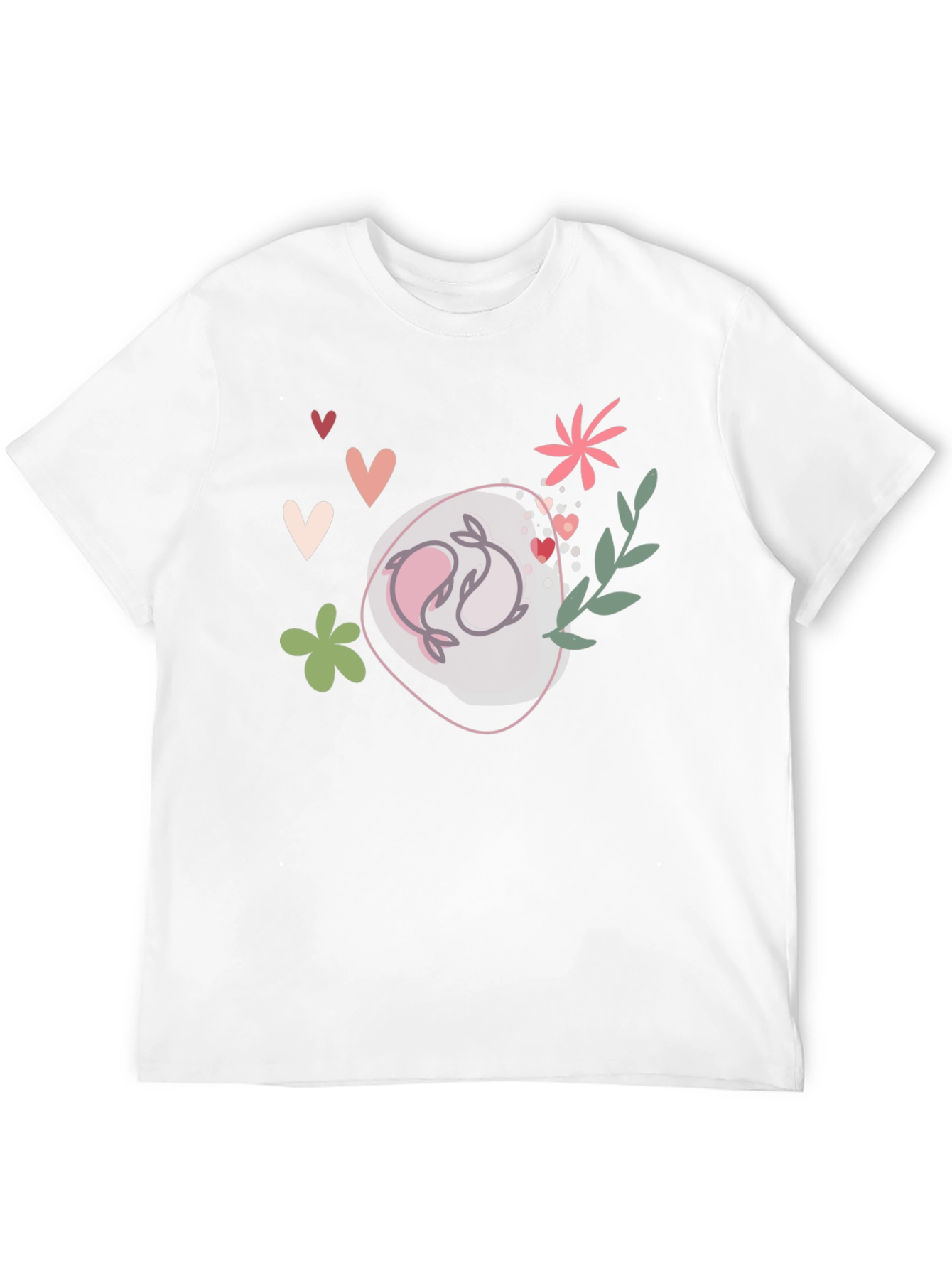 Yin Yang Dolphins Graphic Tee