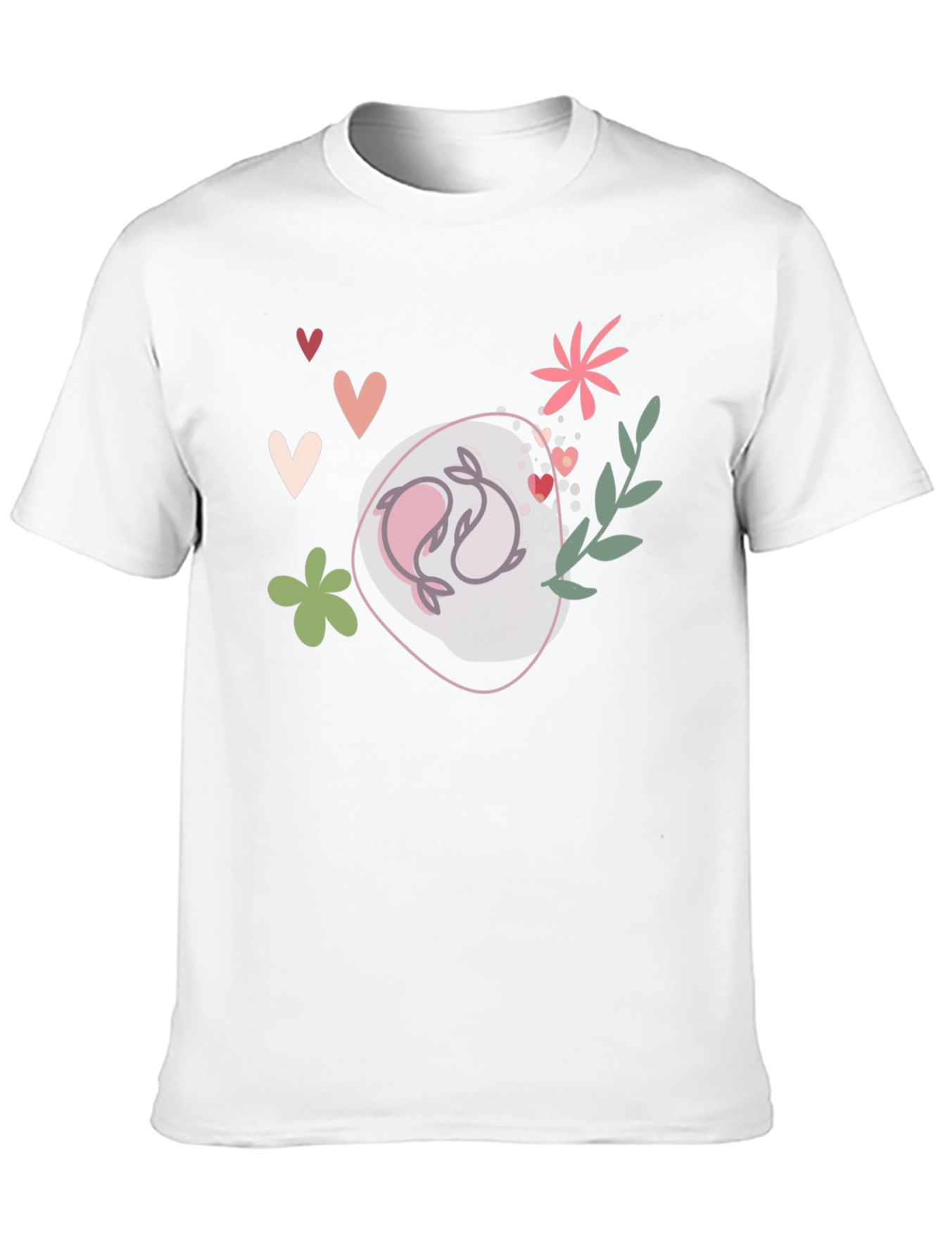 Yin Yang Dolphins Graphic Tee