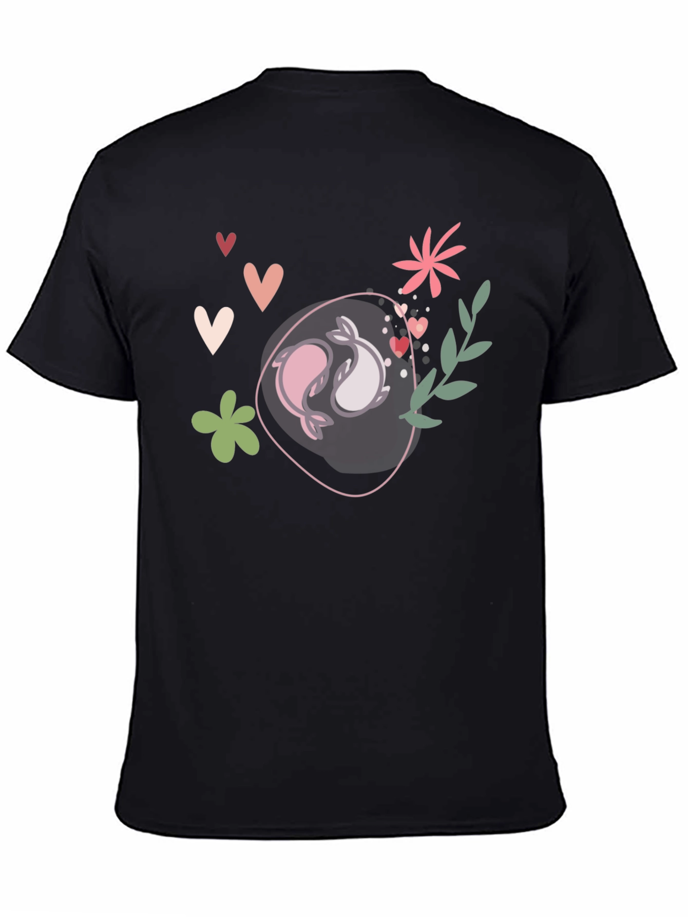 Yin Yang Dolphins Graphic Tee