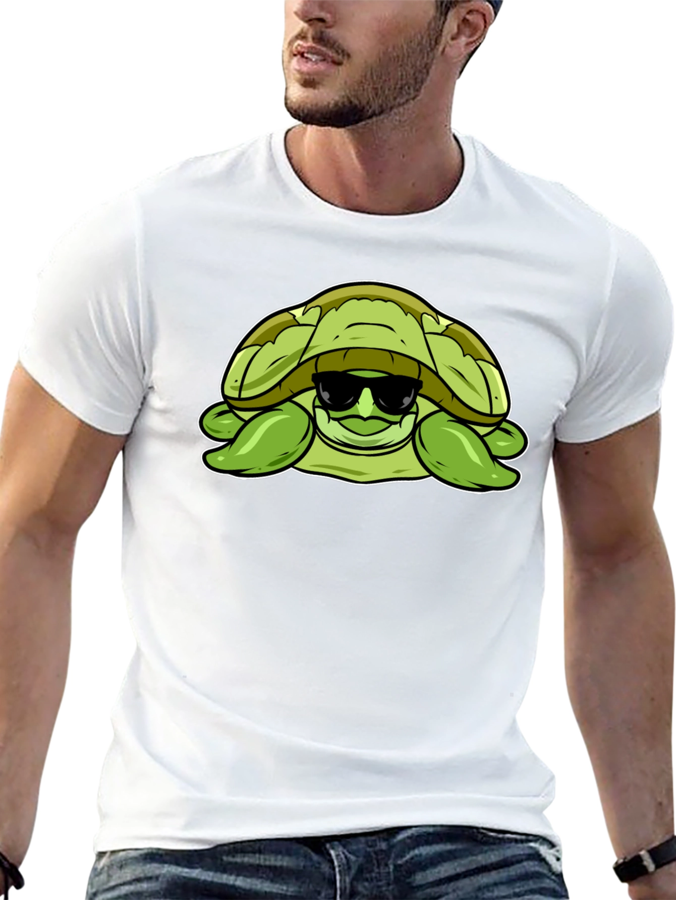 Cool Turtle Graphic T-Shirt