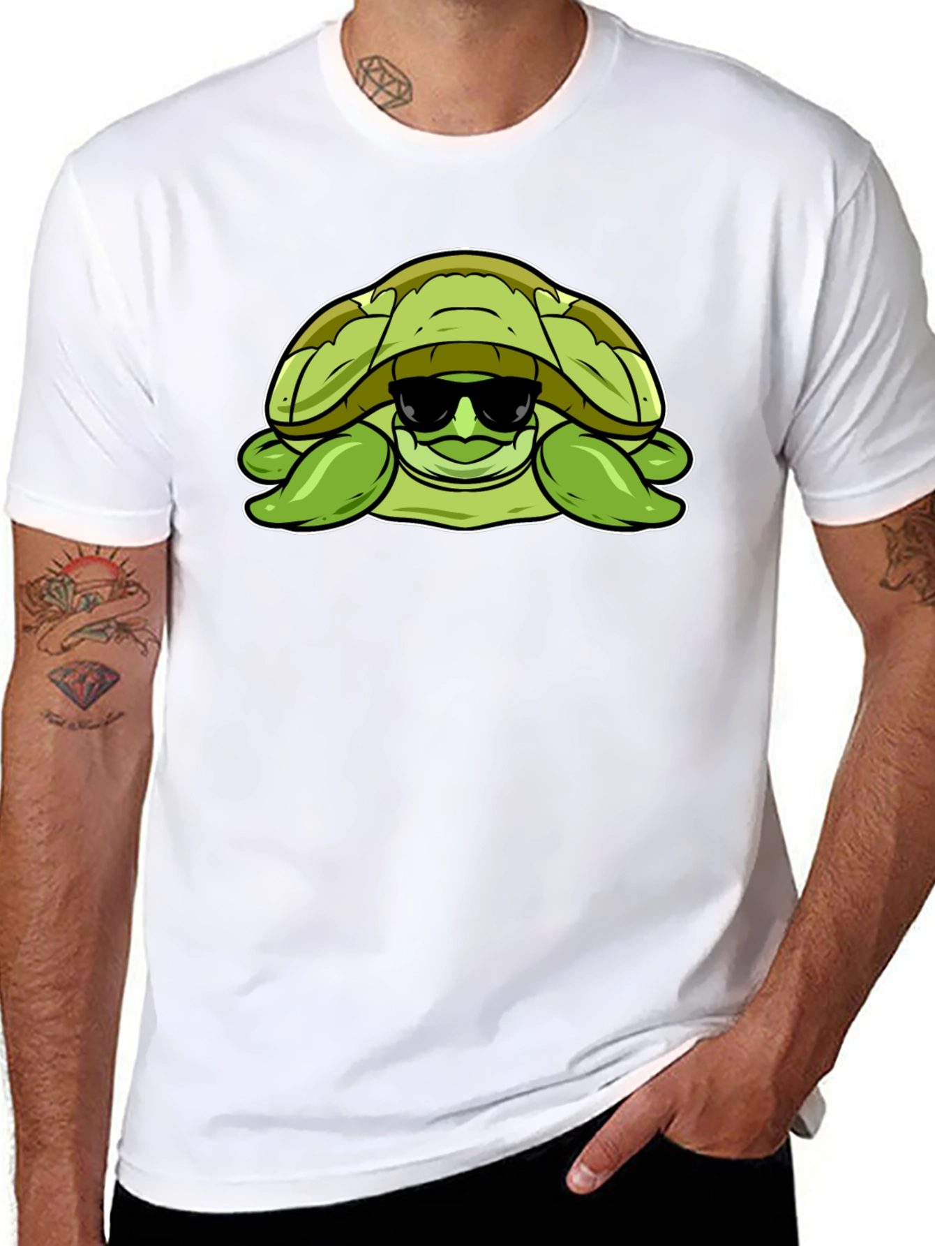 Cool Turtle Graphic T-Shirt
