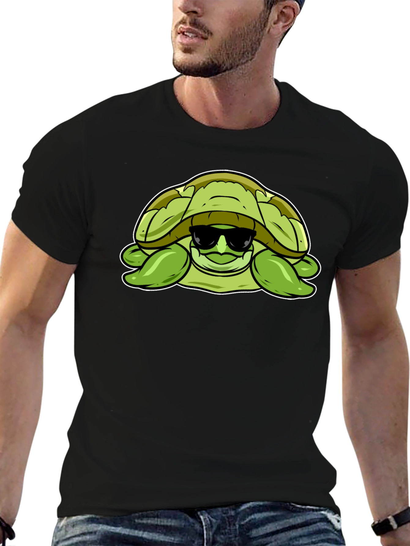 Cool Turtle Graphic T-Shirt