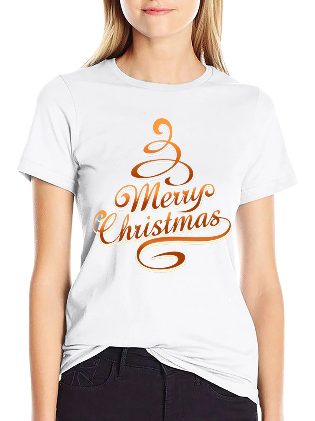 Festive Merry Christmas Graphic Tee - Holiday Cheer