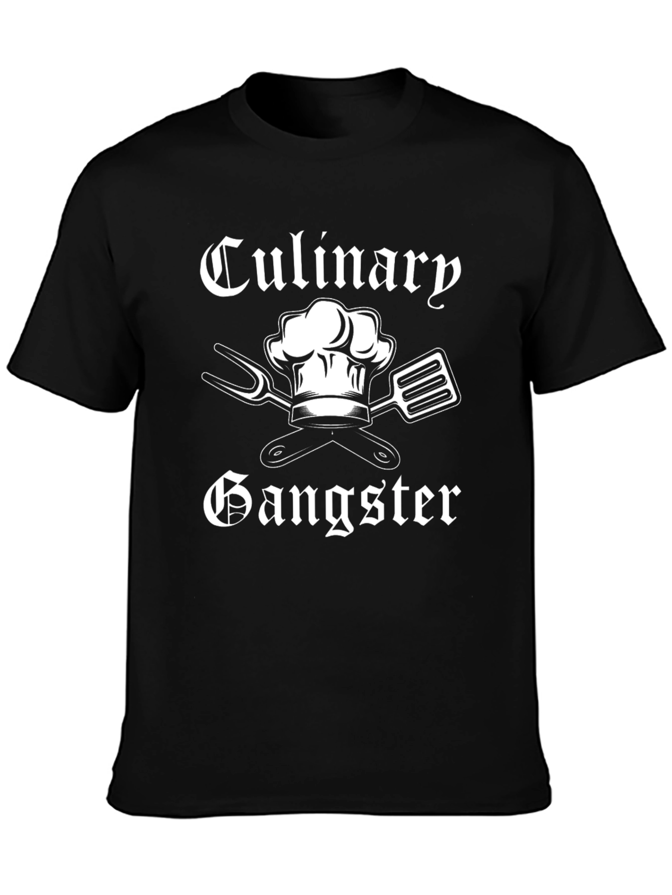 Culinary Gangster Black T-Shirt - Chef Humor