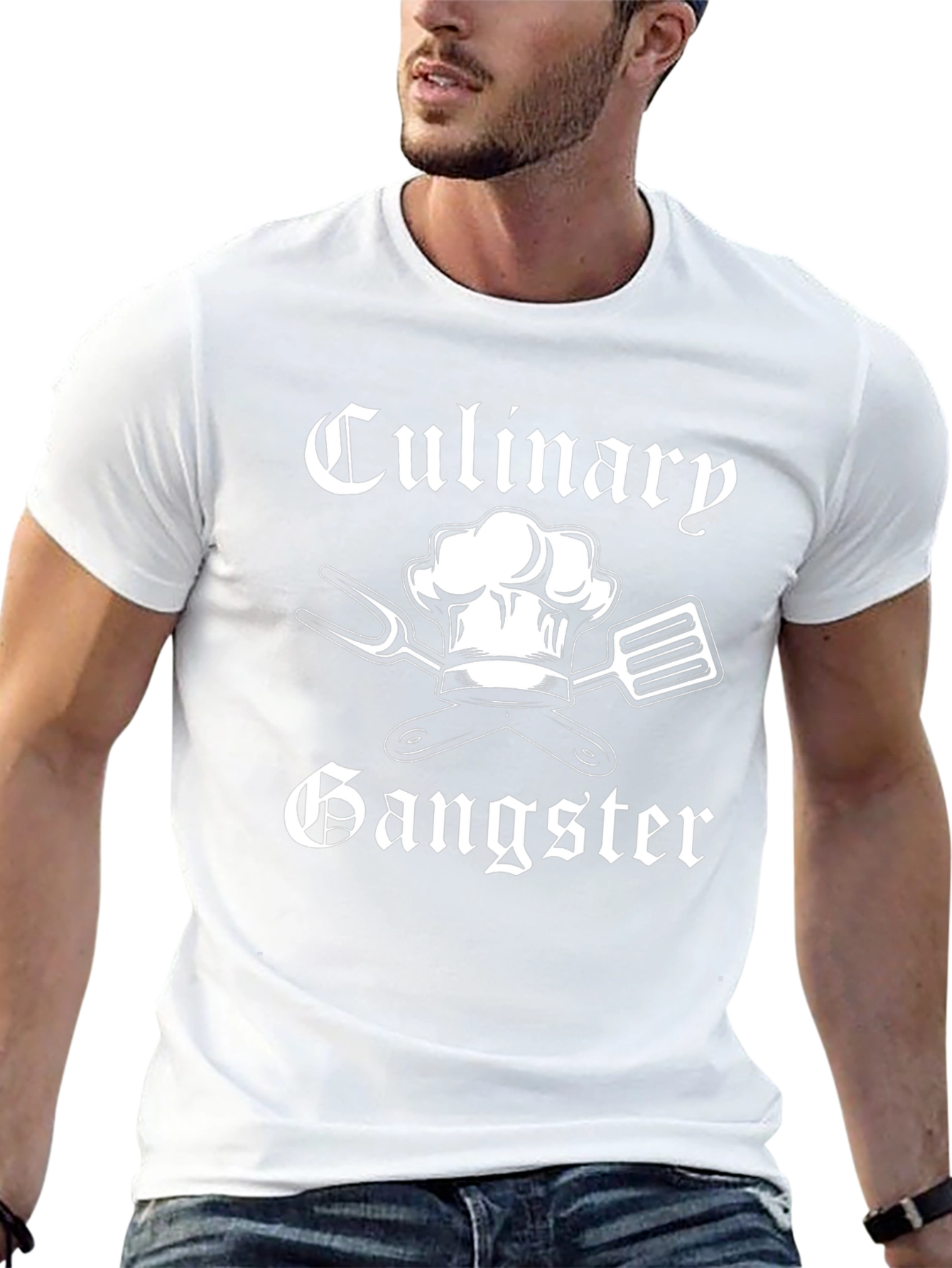 Culinary Gangster Black T-Shirt - Chef Humor