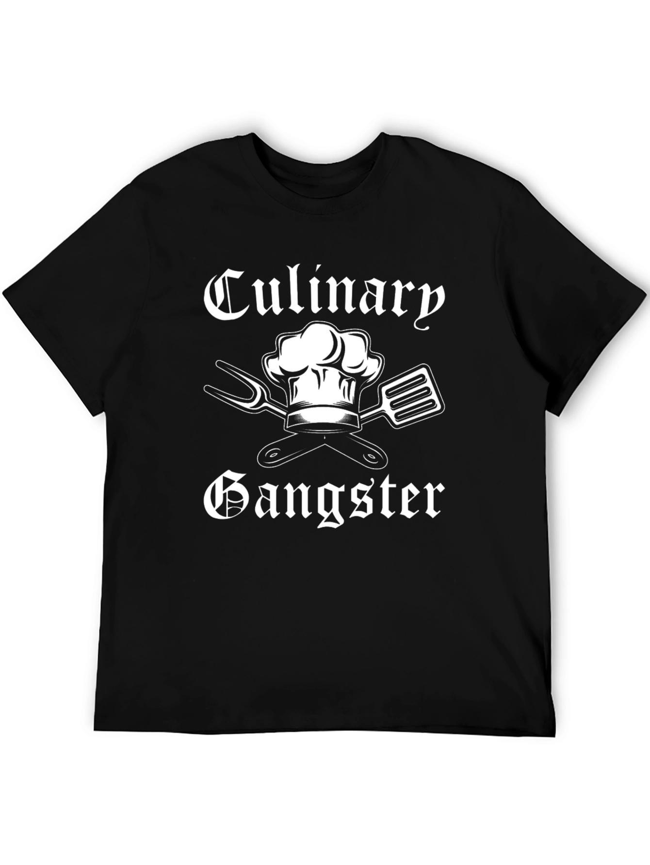 Culinary Gangster Black T-Shirt - Chef Humor