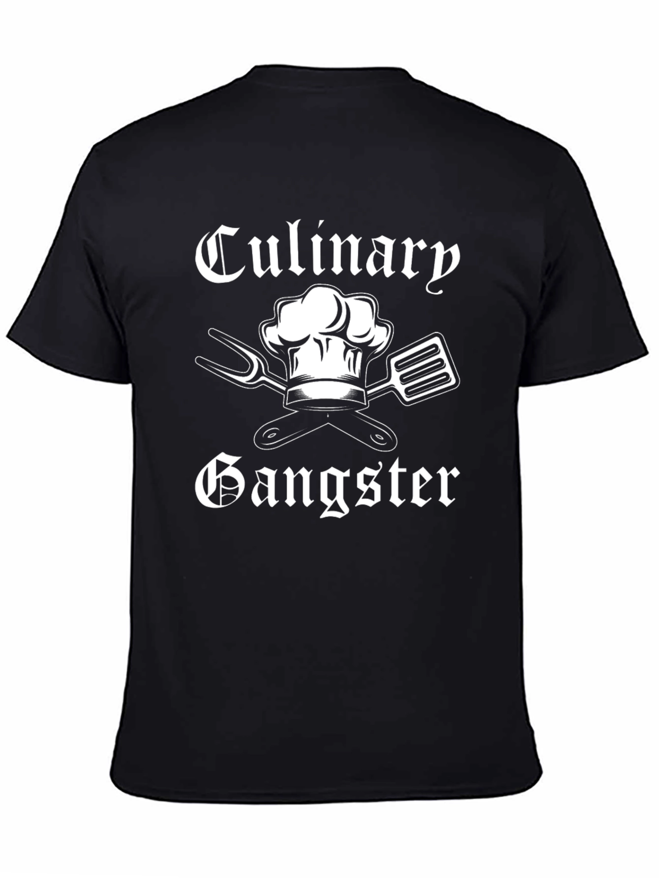 Culinary Gangster Black T-Shirt - Chef Humor