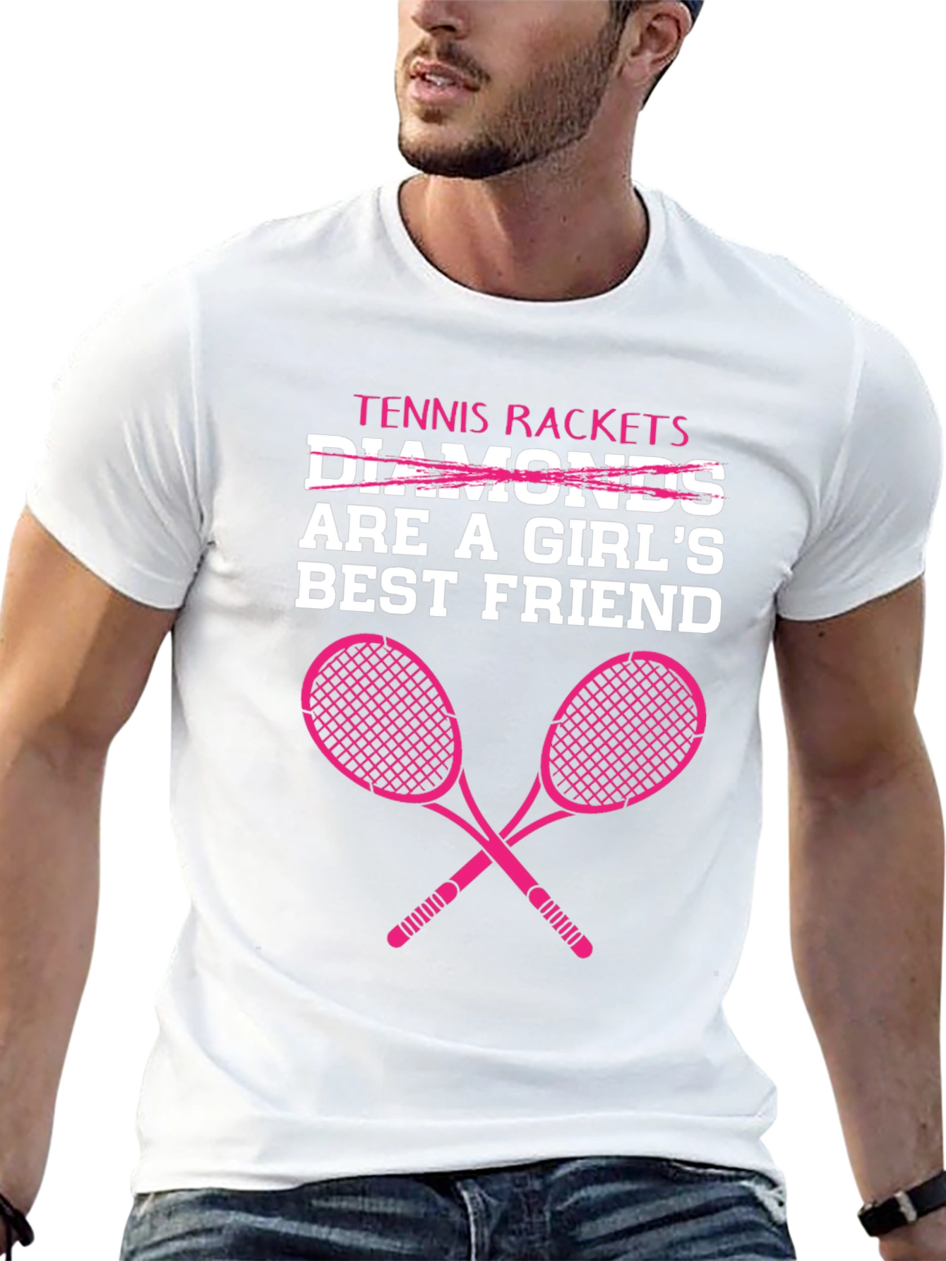 Tennis Rackets Are A Girls Best Friend T-Shirt