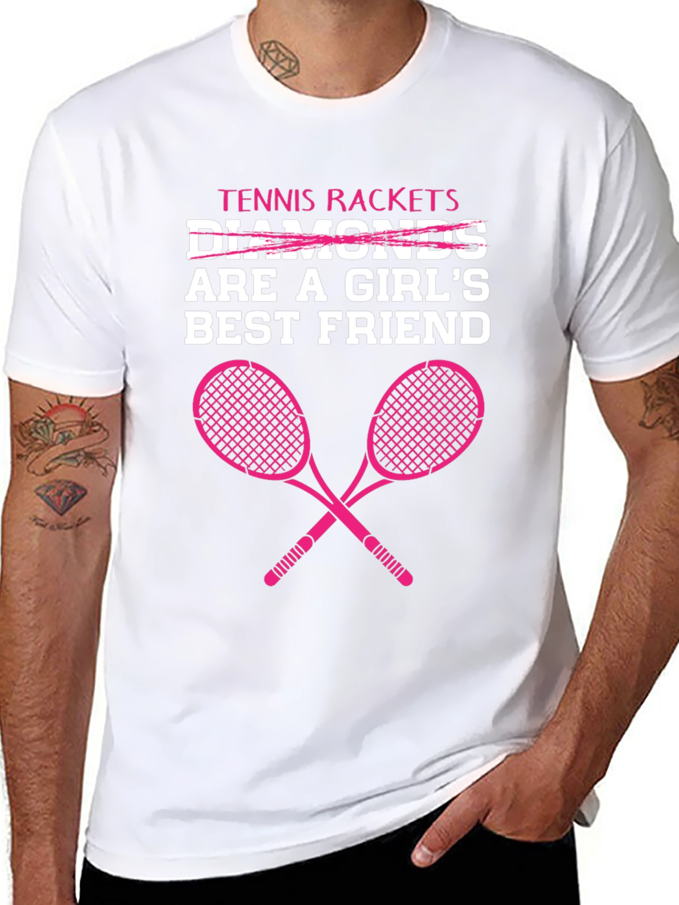 Tennis Rackets Are A Girls Best Friend T-Shirt