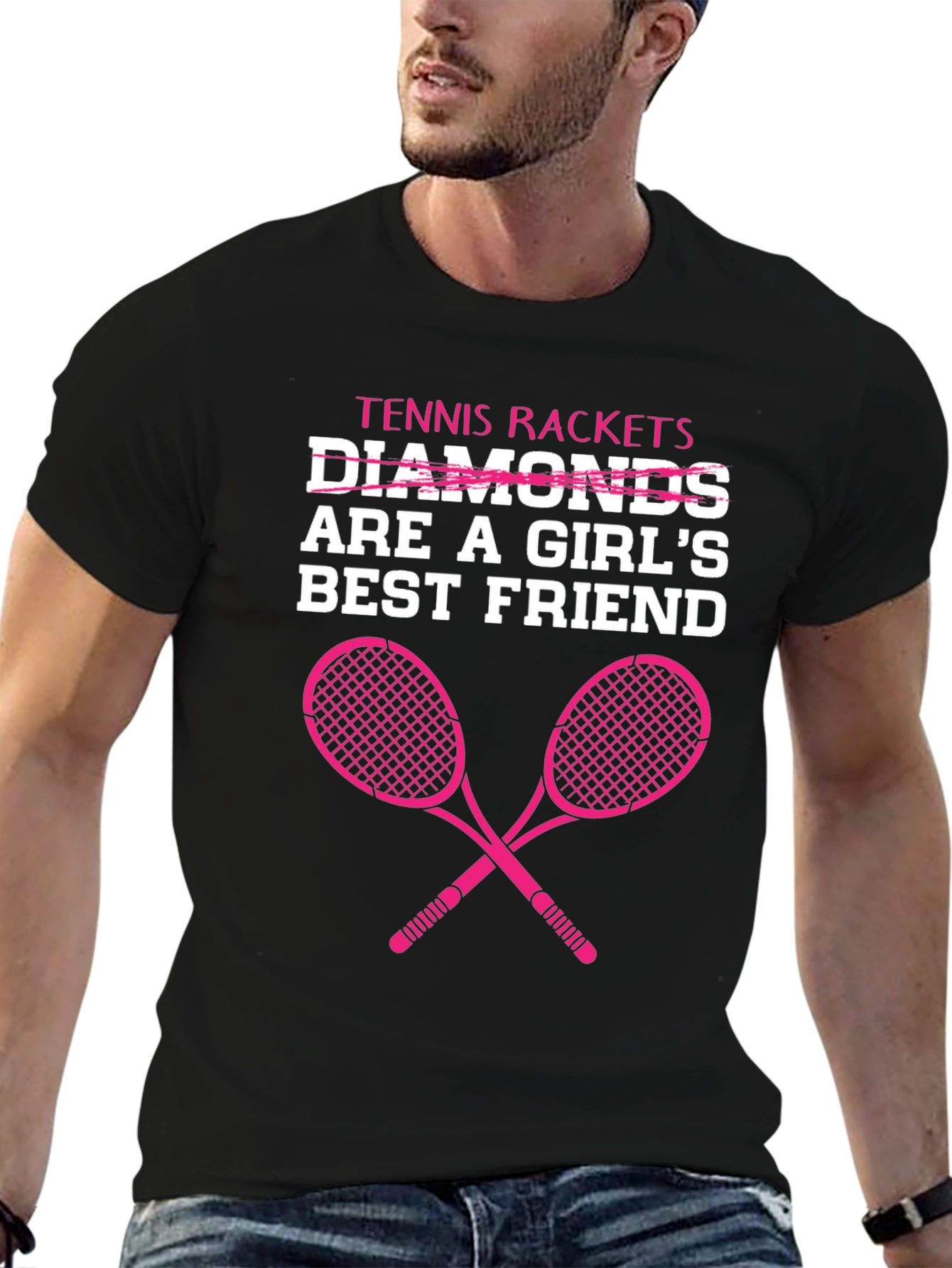 Tennis Rackets Are A Girls Best Friend T-Shirt