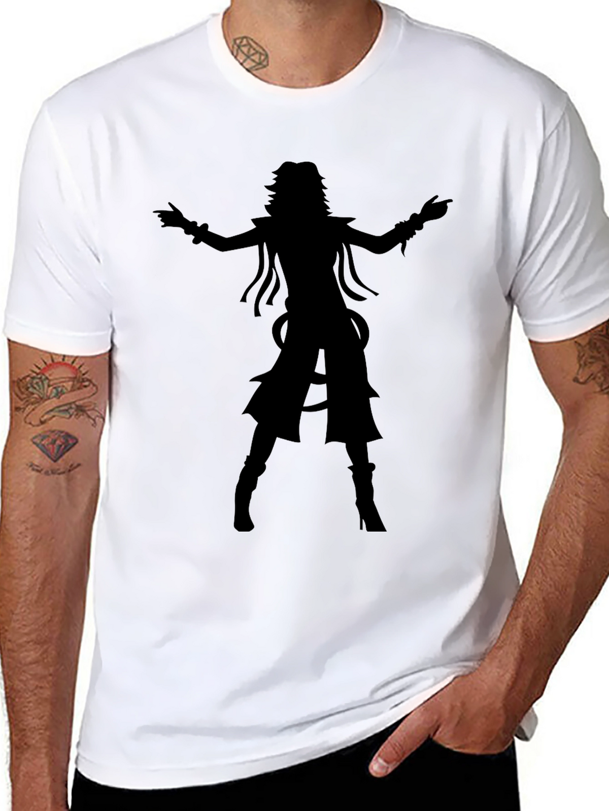 Silhouette Dancer Black T-Shirt