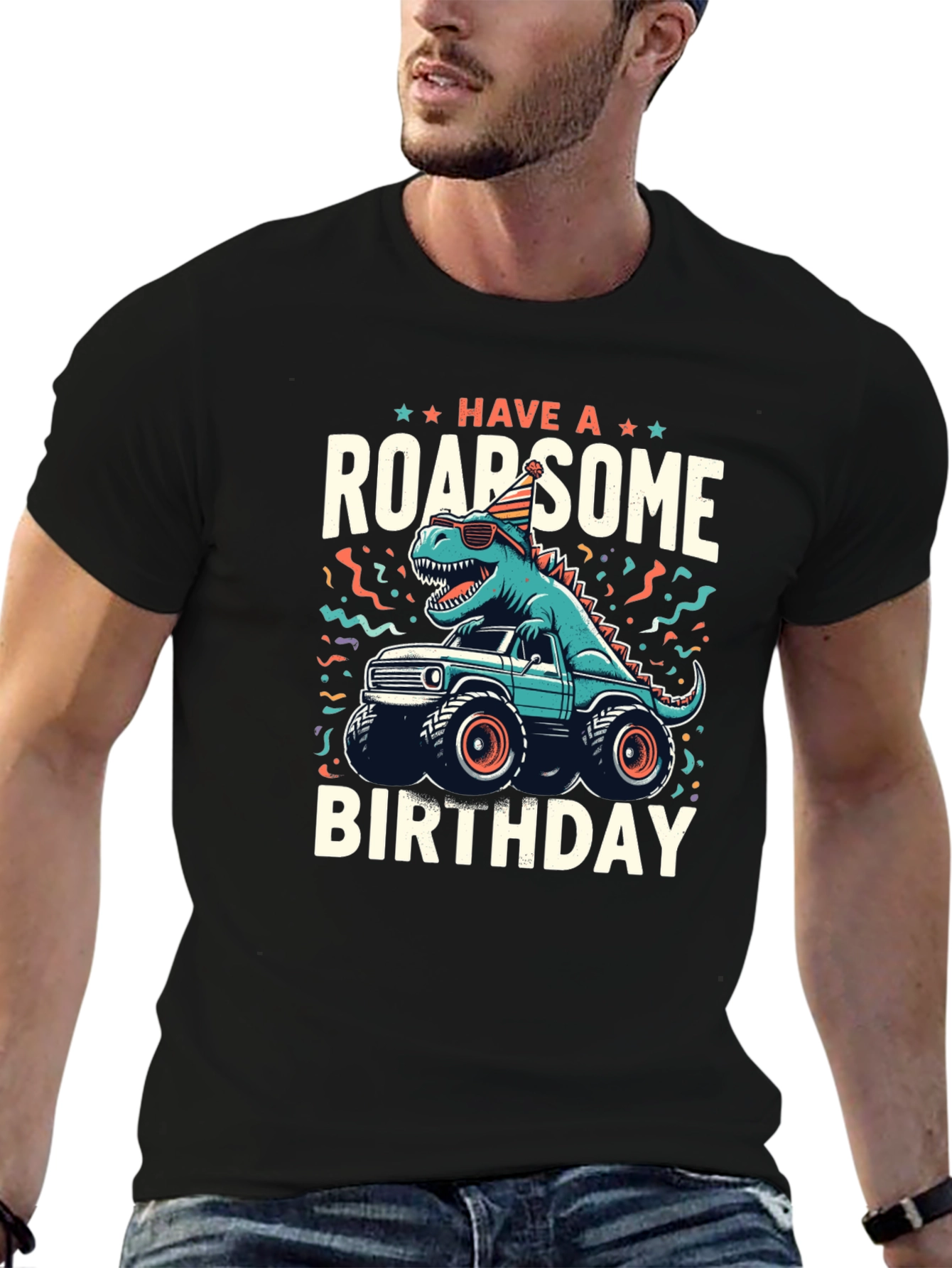 Roarsome Birthday Dinosaur T-Shirt