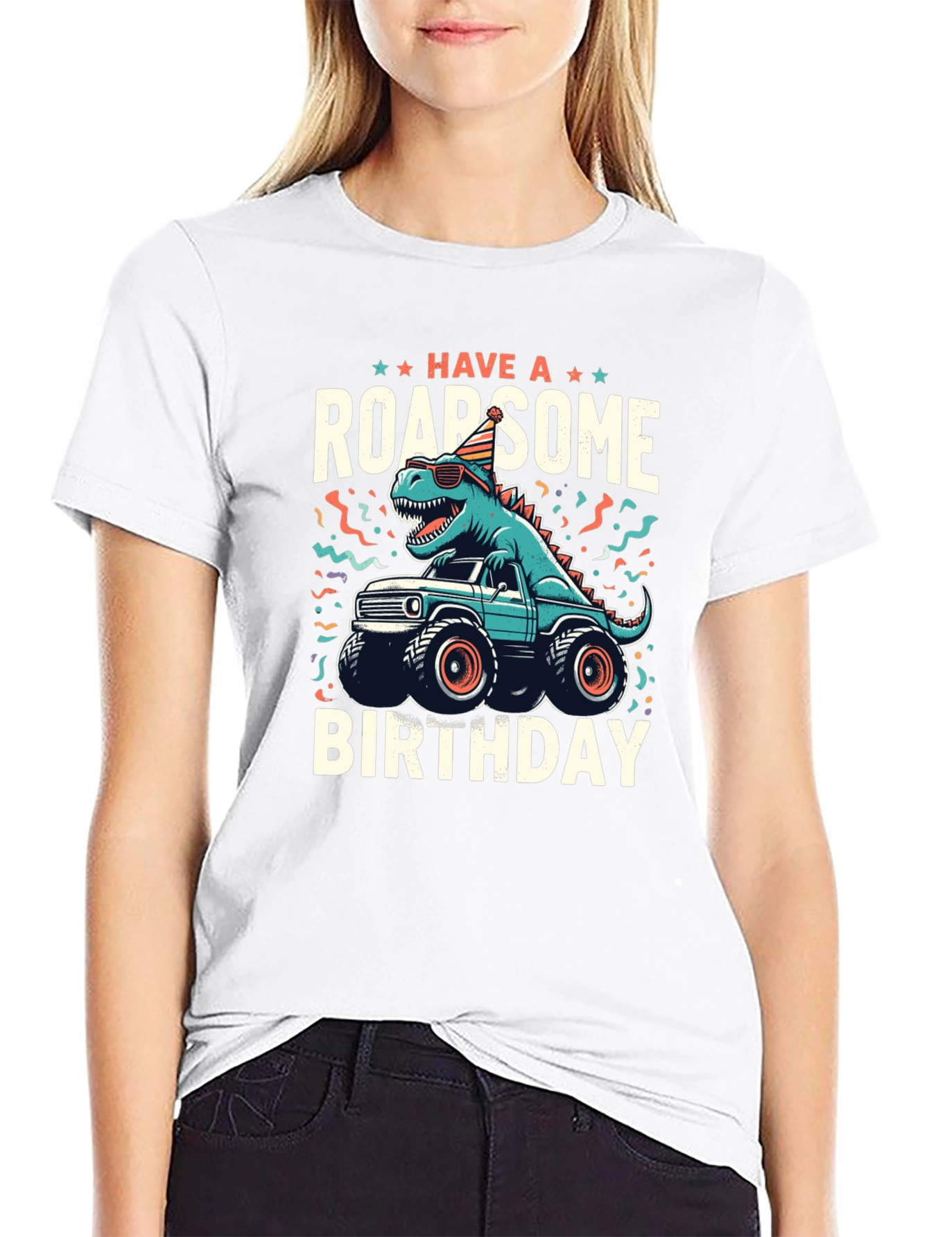 Roarsome Birthday Dinosaur T-Shirt
