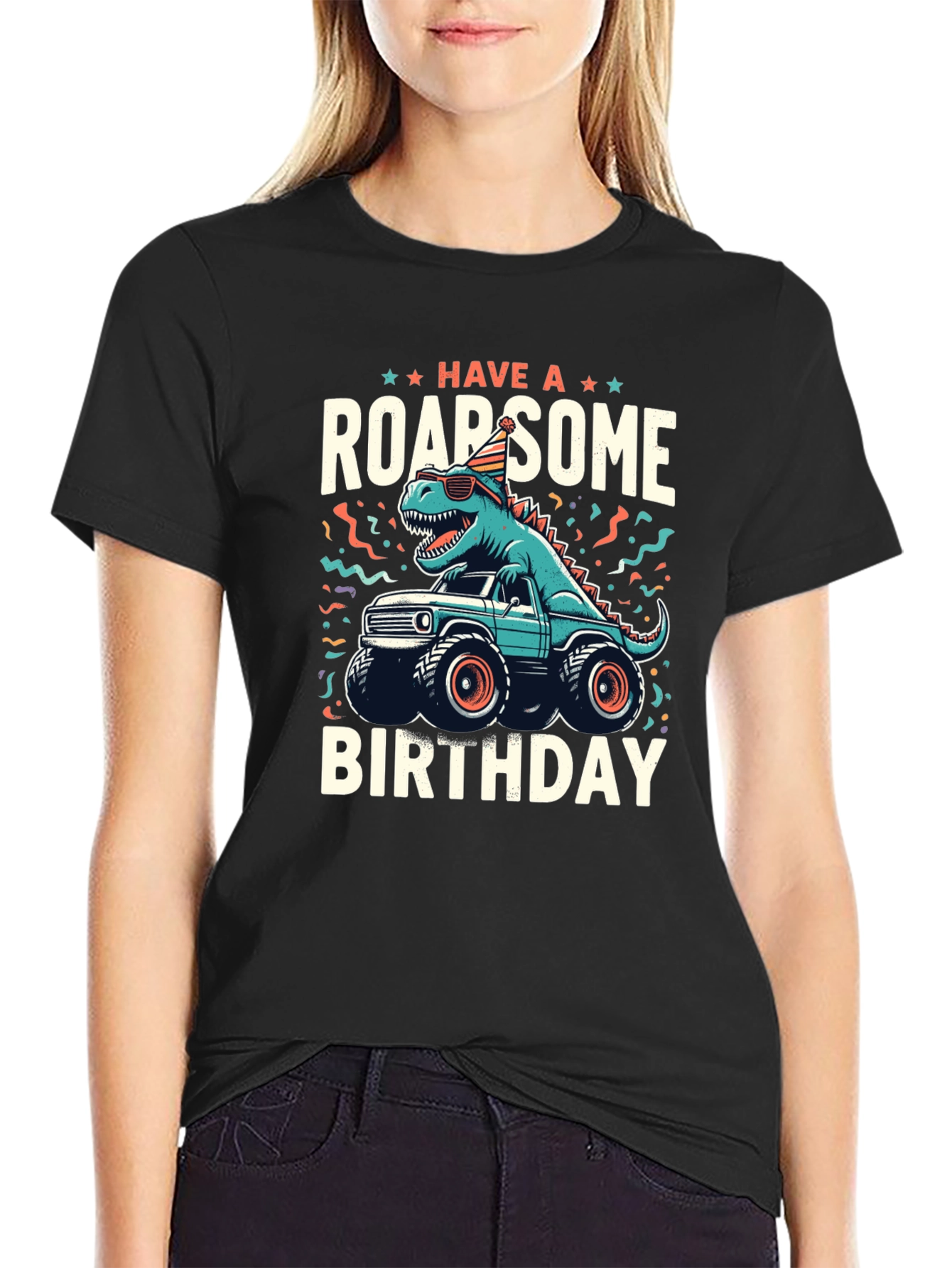 Roarsome Birthday Dinosaur T-Shirt