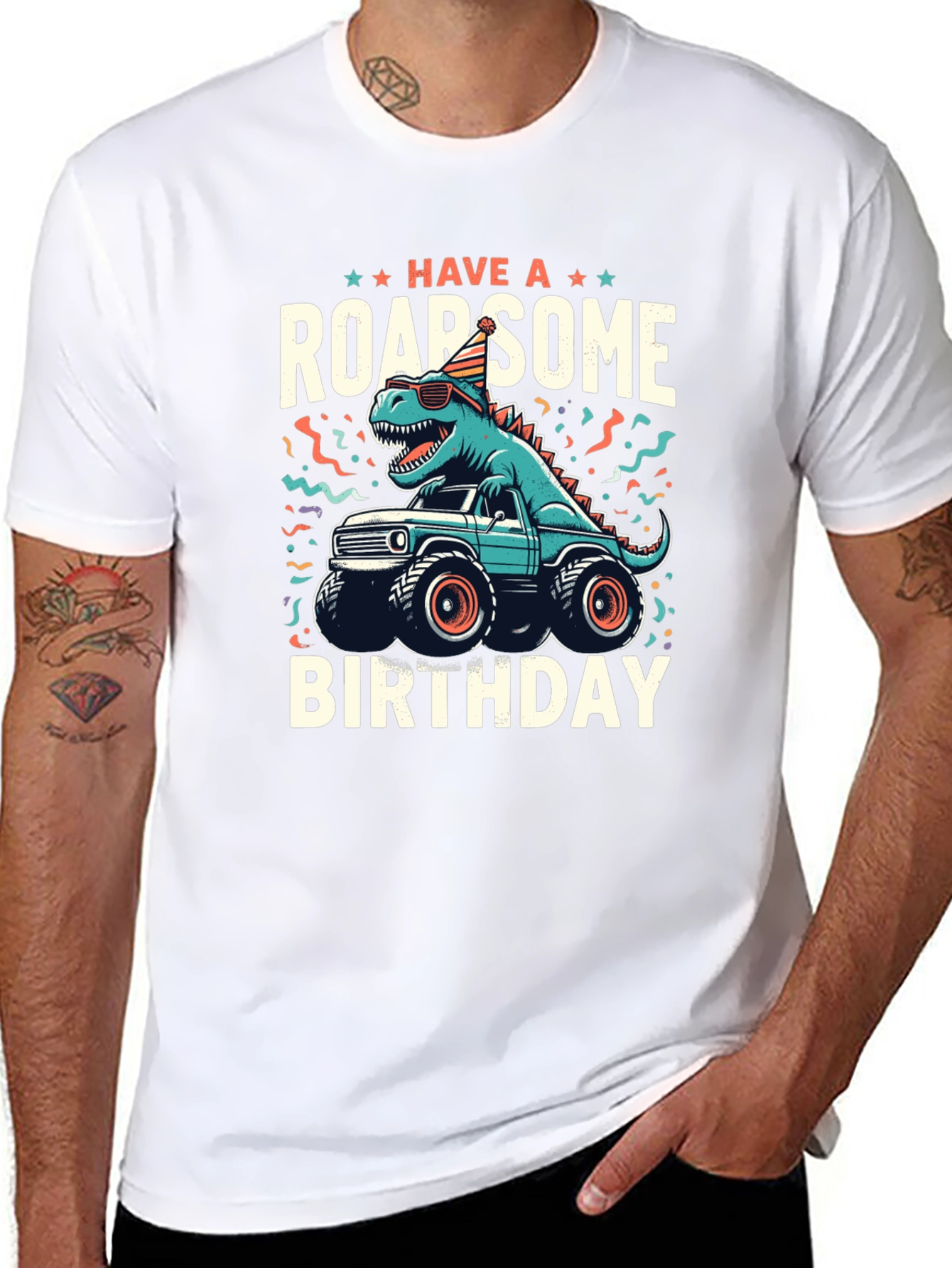 Roarsome Birthday Dinosaur T-Shirt