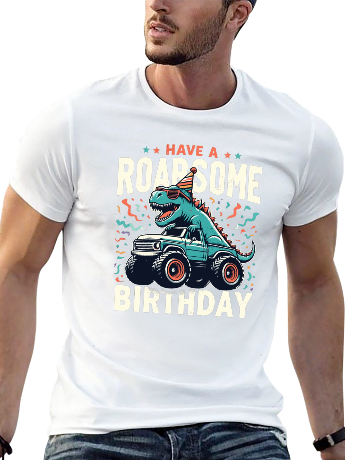 Roarsome Birthday Dinosaur T-Shirt