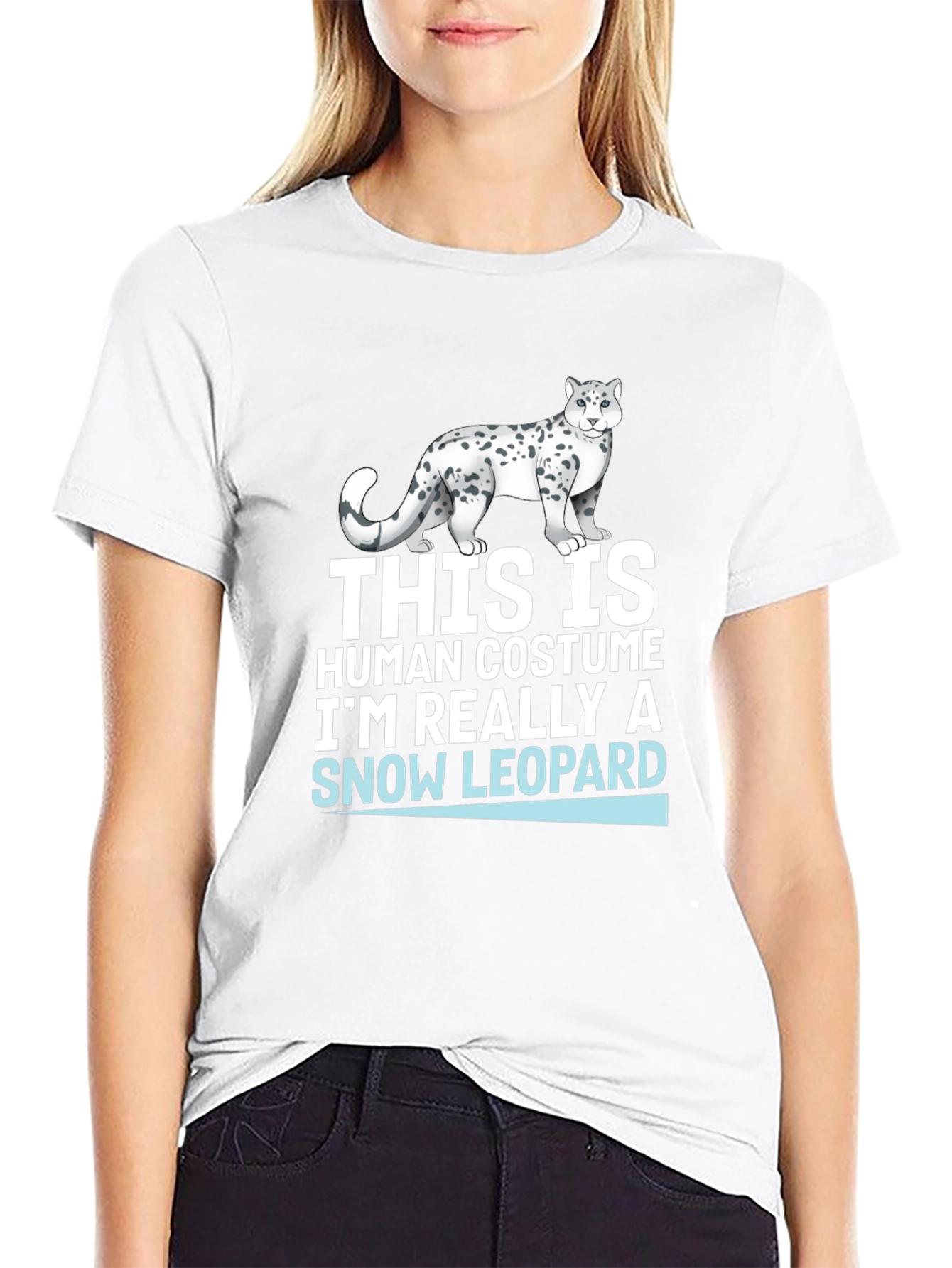 Snow Leopard Human Costume T-Shirt
