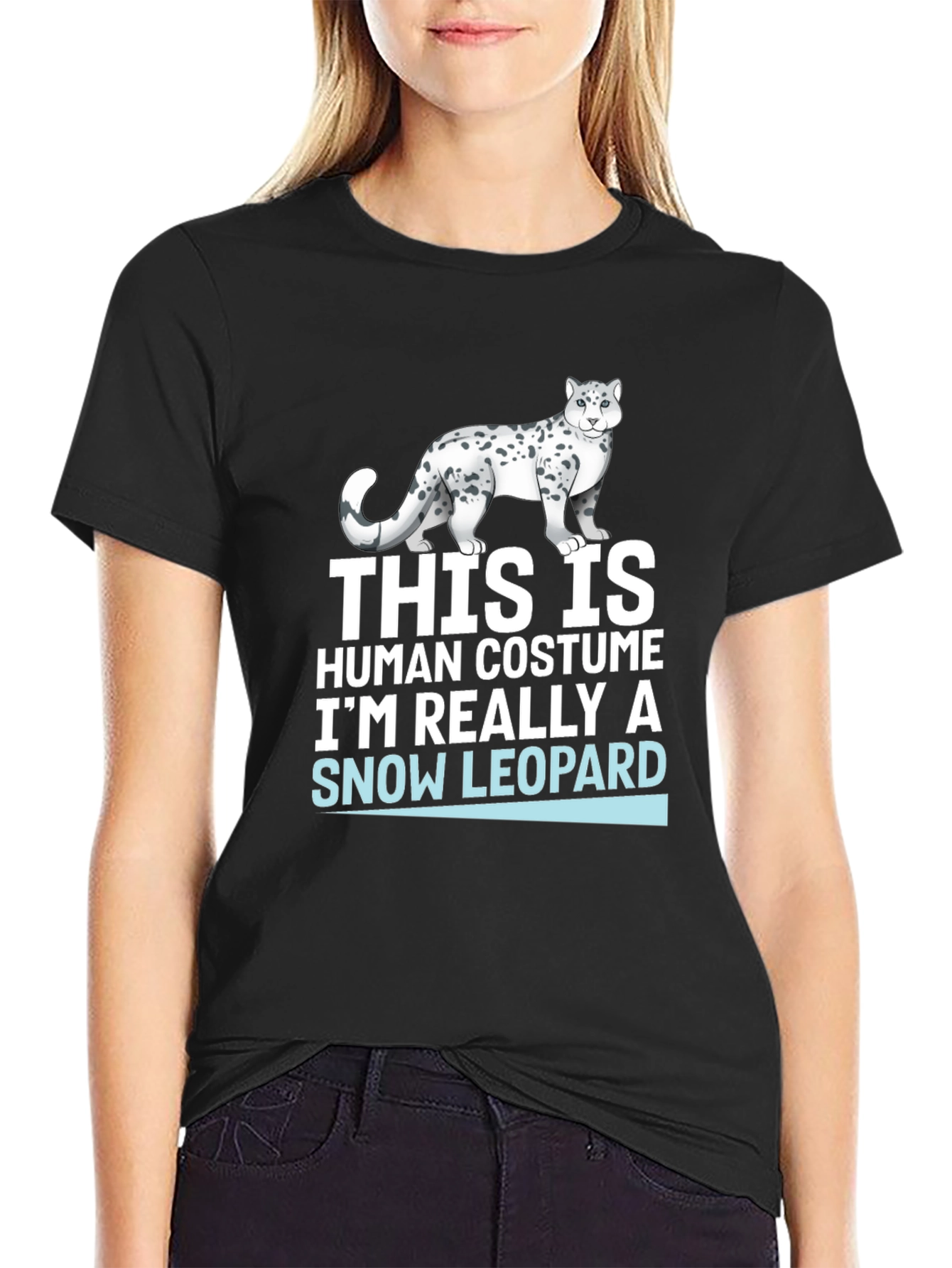 Snow Leopard Human Costume T-Shirt