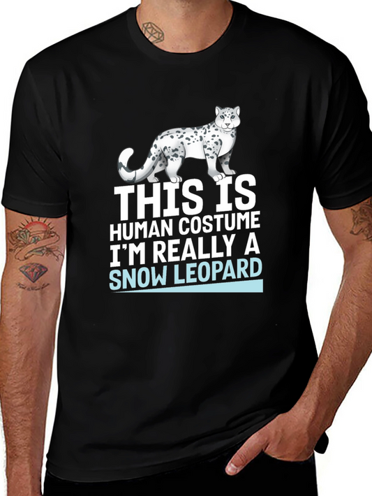 Snow Leopard Human Costume T-Shirt