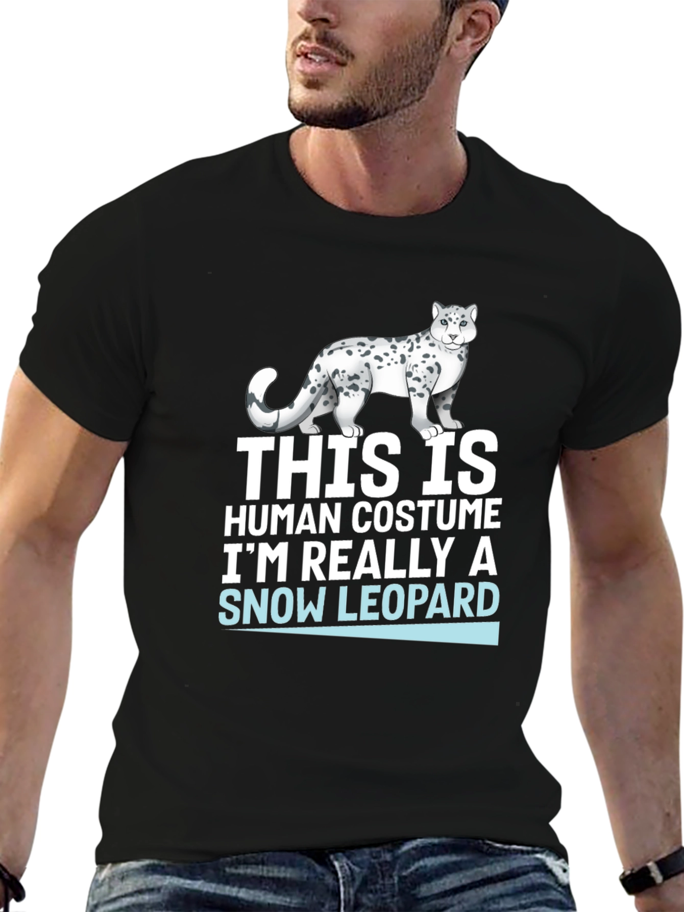 Snow Leopard Human Costume T-Shirt