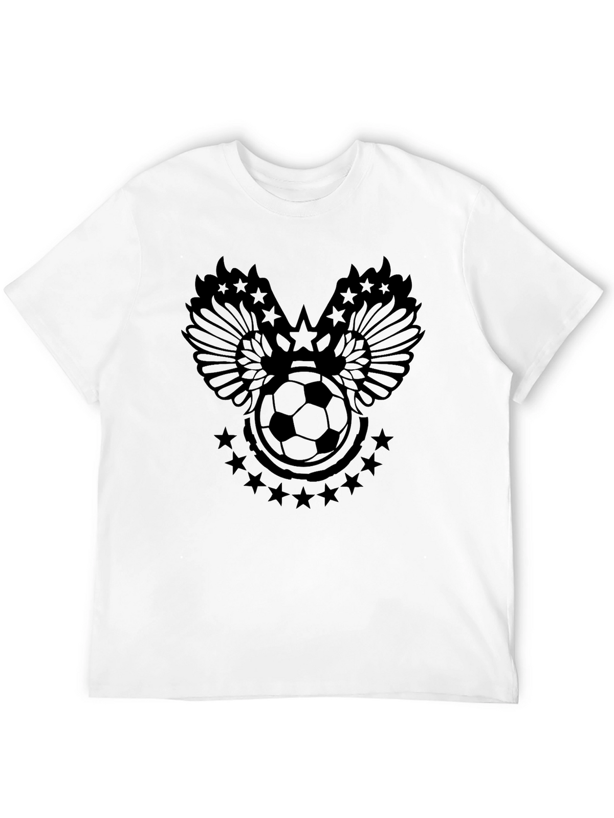Soccer Ball Wings T-Shirt - Sporty Design
