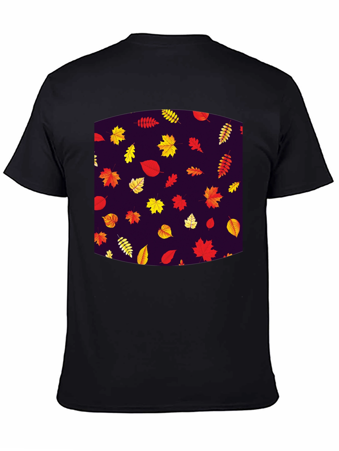 Autumn Leaves Pattern T-Shirt - Stylish Fall Fashion