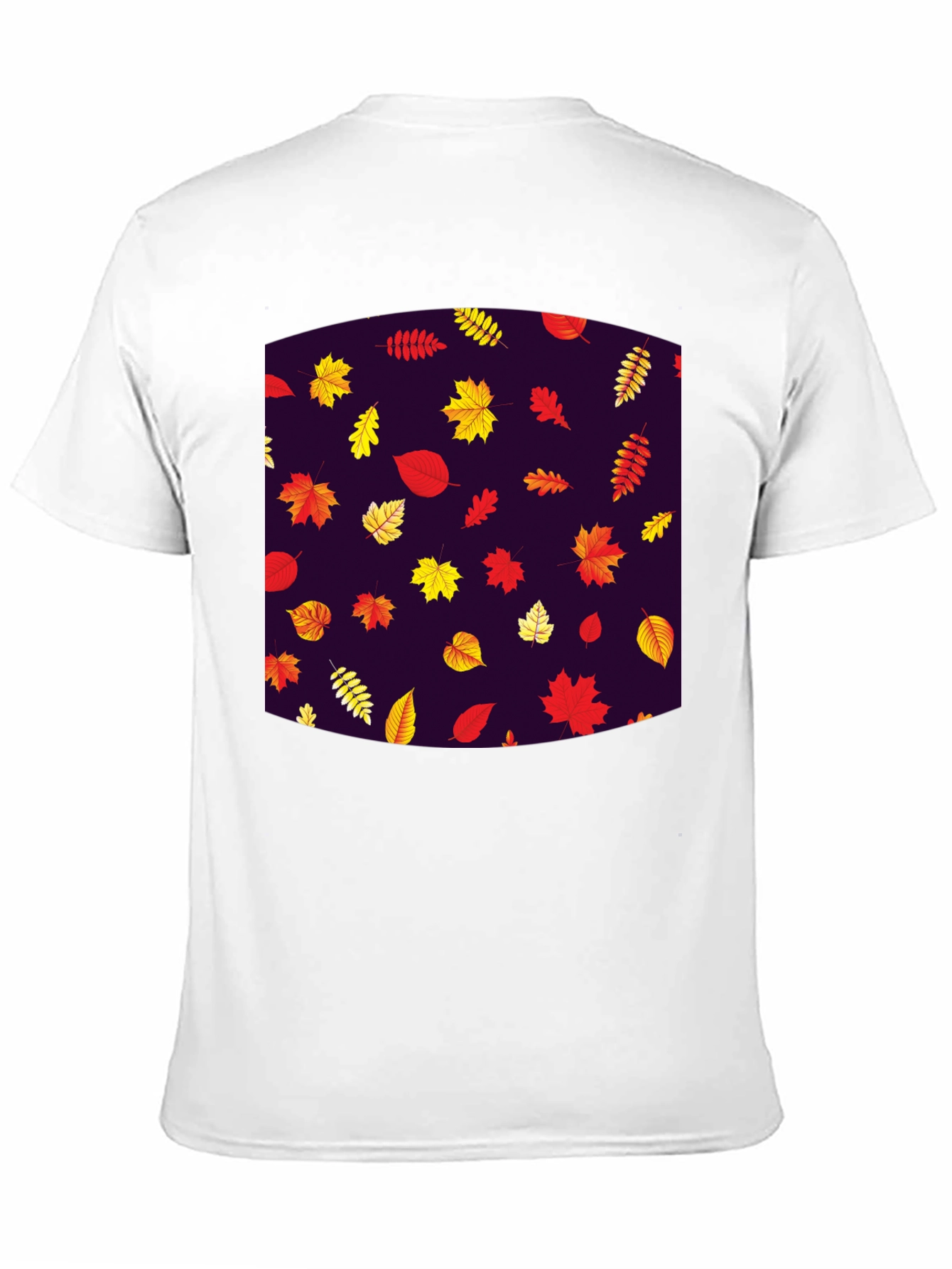 Autumn Leaves Pattern T-Shirt - Stylish Fall Fashion