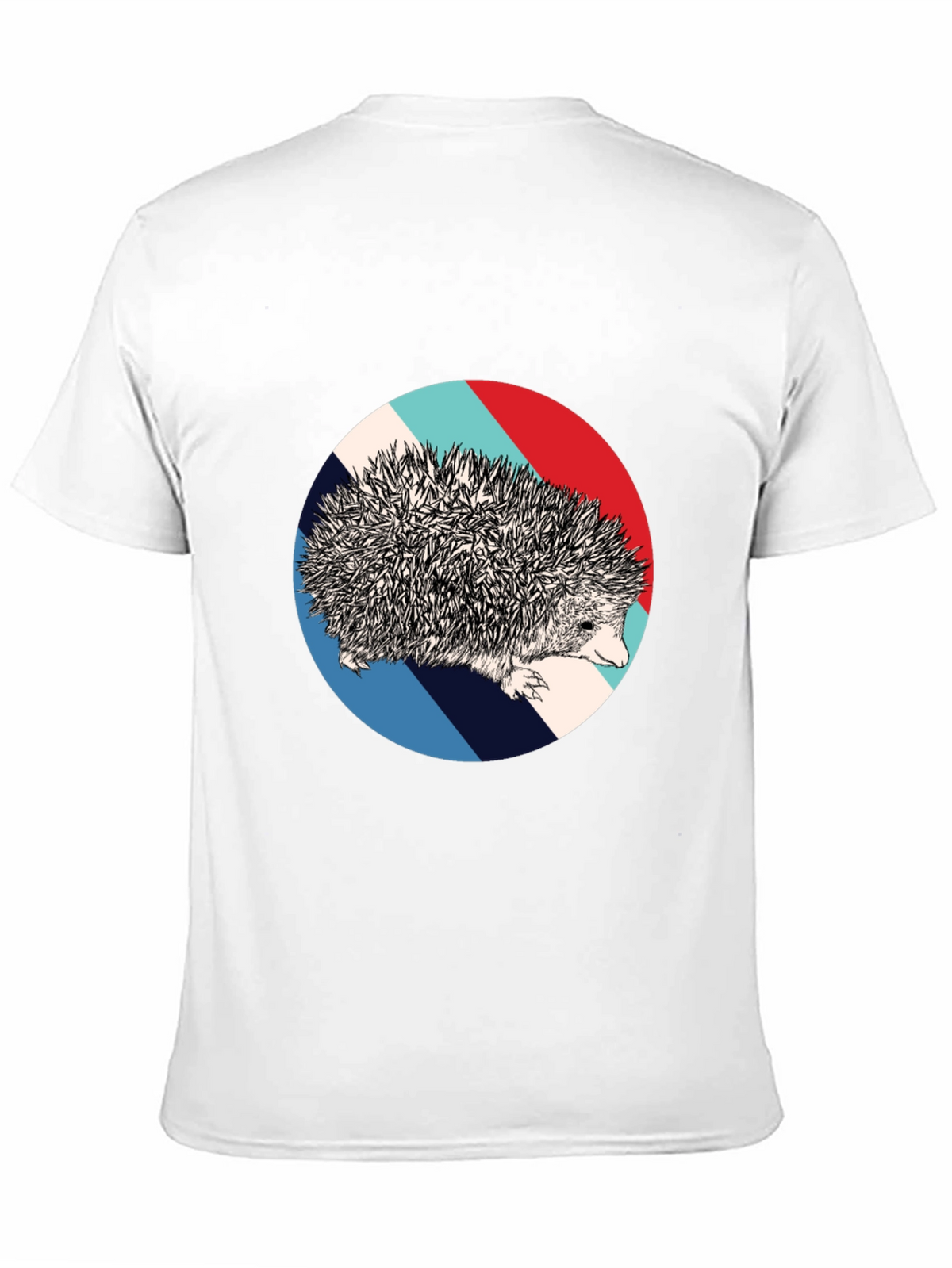 Hedgehog Circle Graphic Tee - Unique Design